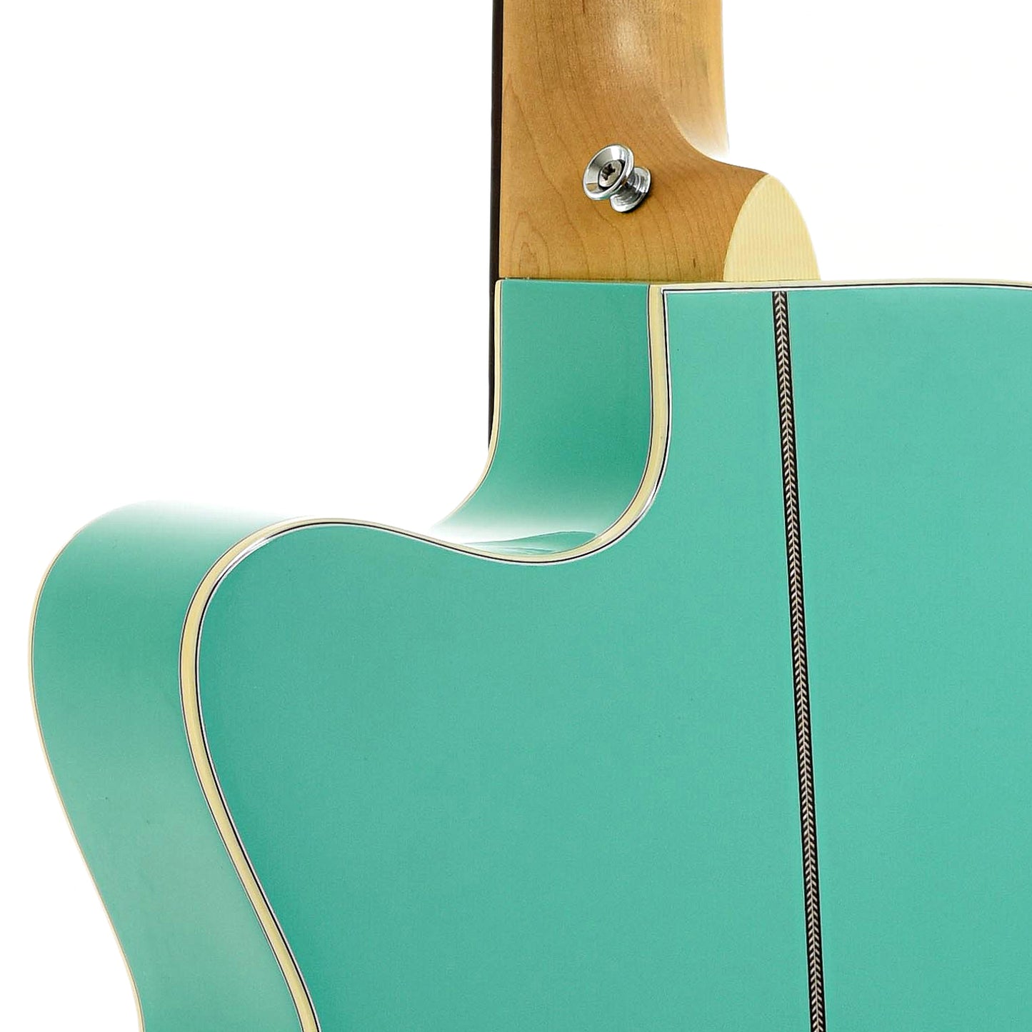 Neck joint of Martin OMCE Seafoam Green