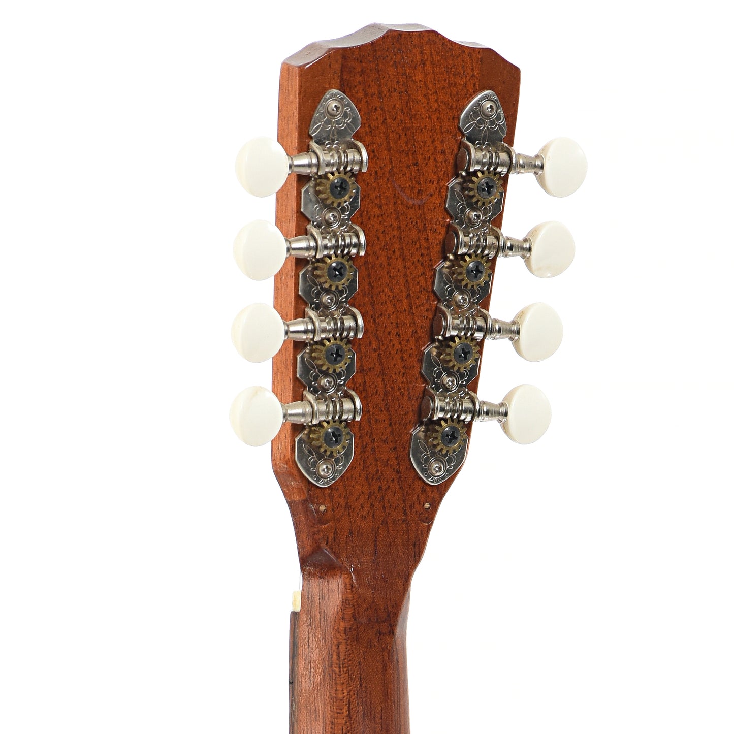 BAck headstock of Jordan L. Buck Flat Top Mandolin (2011)