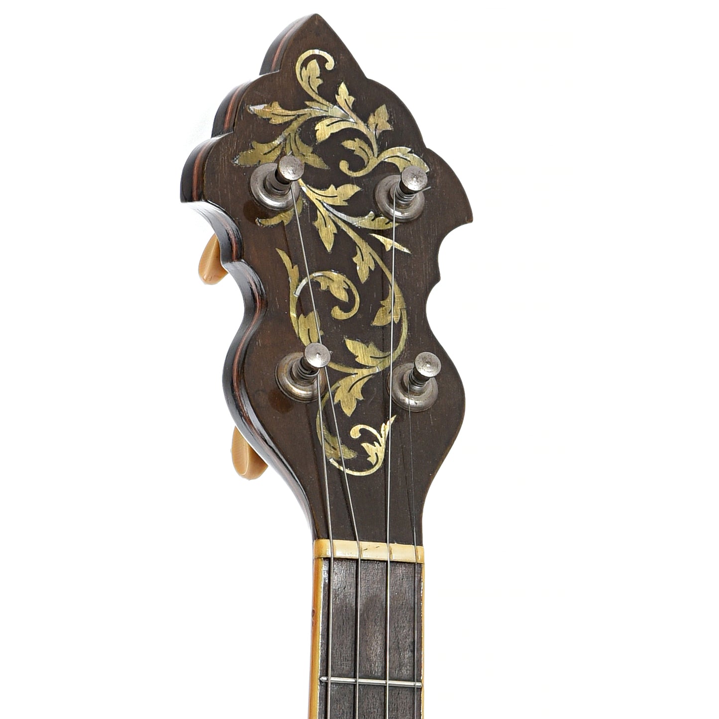 Front headstock of Weymann Style 180 Keystone State Tenor Banjo (c.1925)