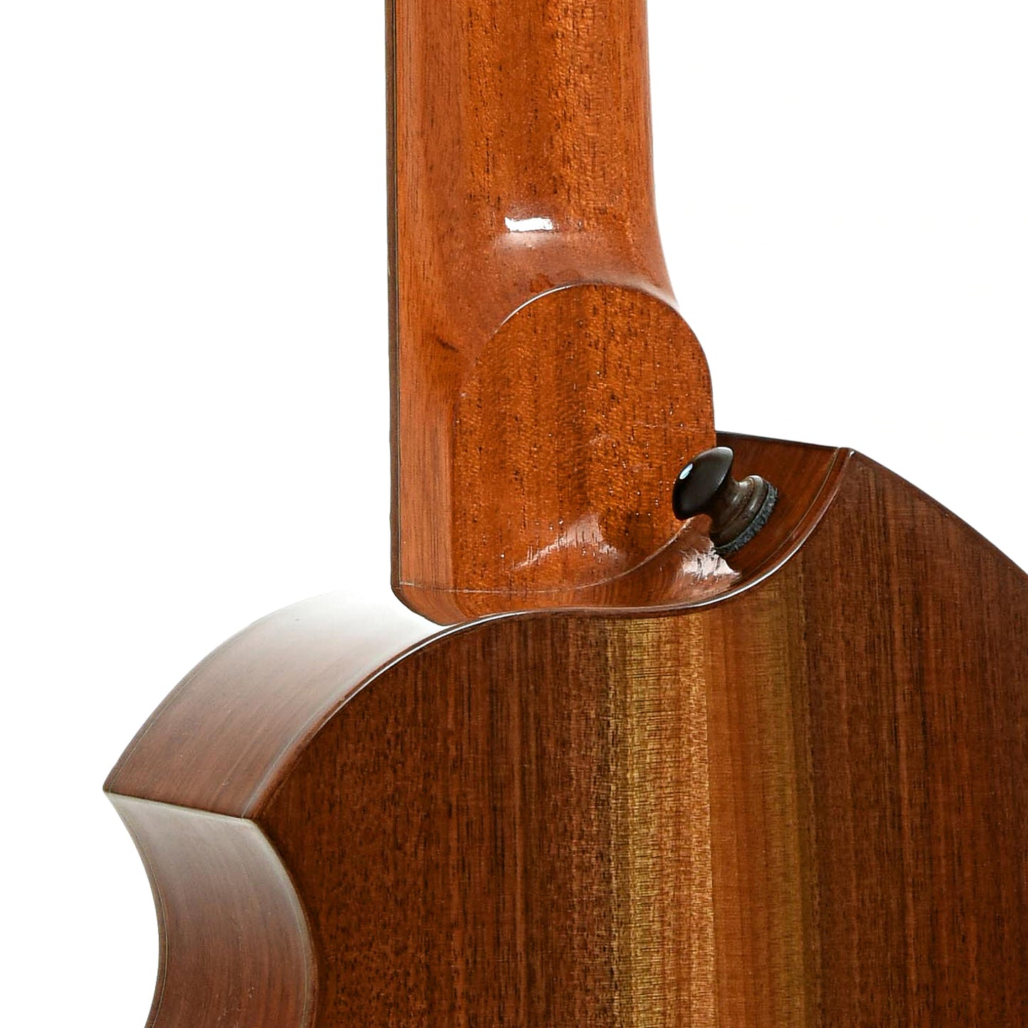 Neck joint of Jerry Hoffman Boatpaddle Custom M Baritone Uke