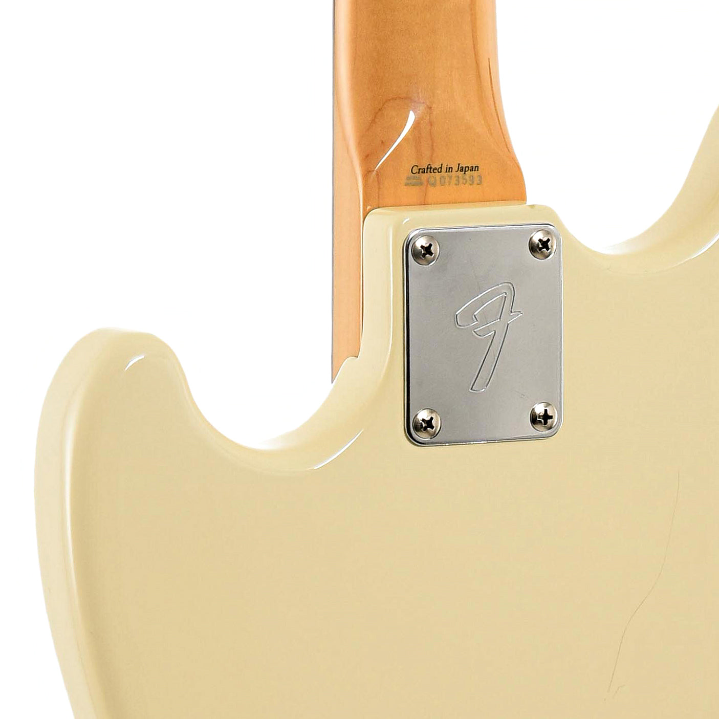 Neck joint of Fender MB98 Mustang Bass Reissue  