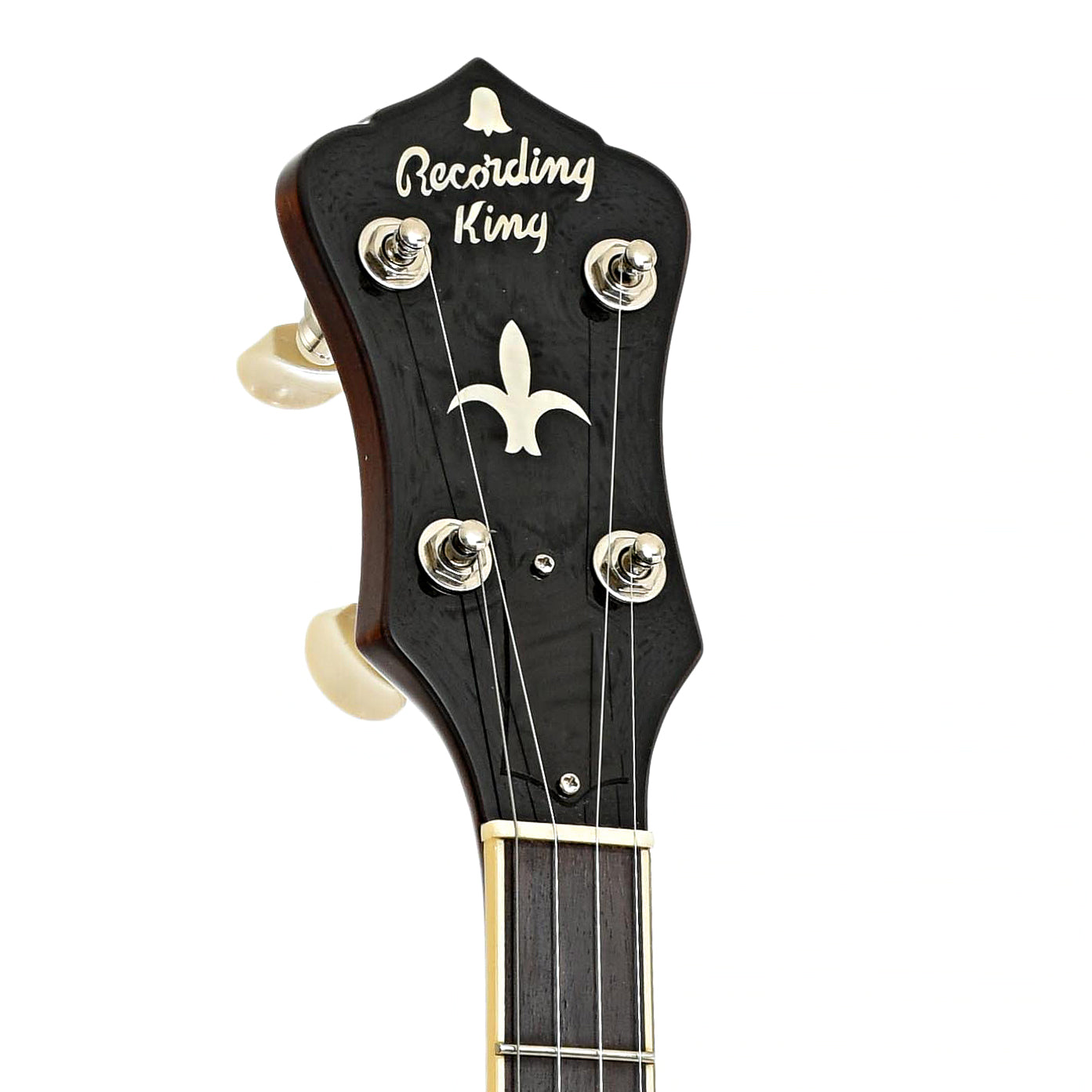 Headstock of Recording RK-R36-B Madison Deluxe Resonator Banjo