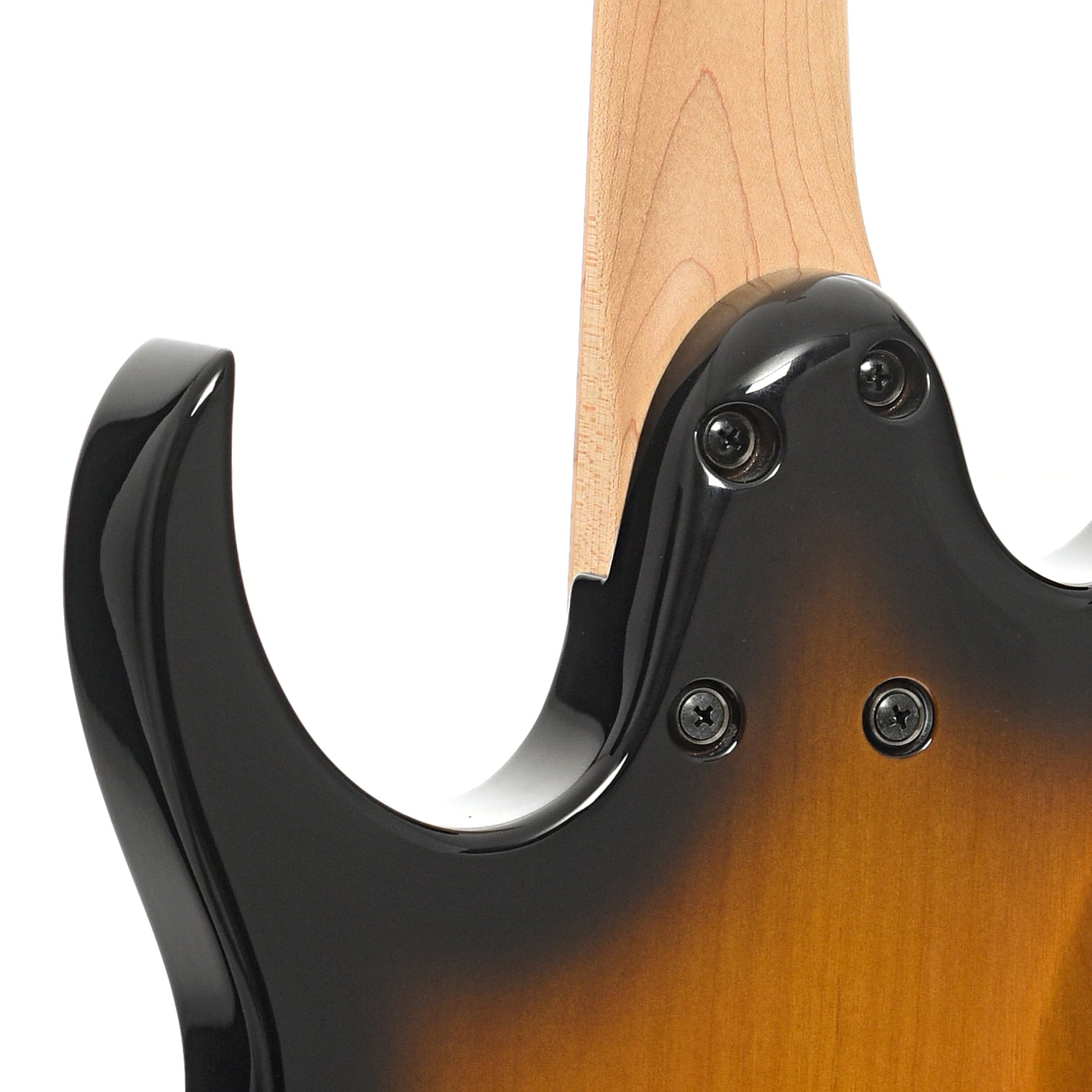 Neck joint of Ibanez Andy Timmons AT100CL Electric Guitar, Sunburst (2021)