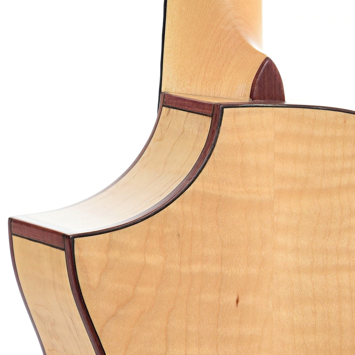 Heel of Kala KA-ASFM-T-C All Solid Flame Maple Tenor Ukulele