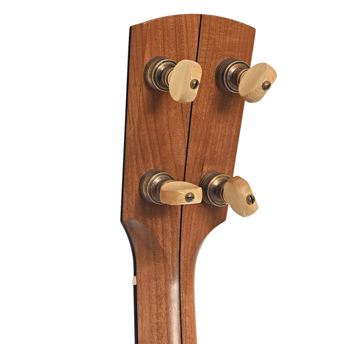 BAck headstock of Rickard 11" Little Wonder Openback Banjo