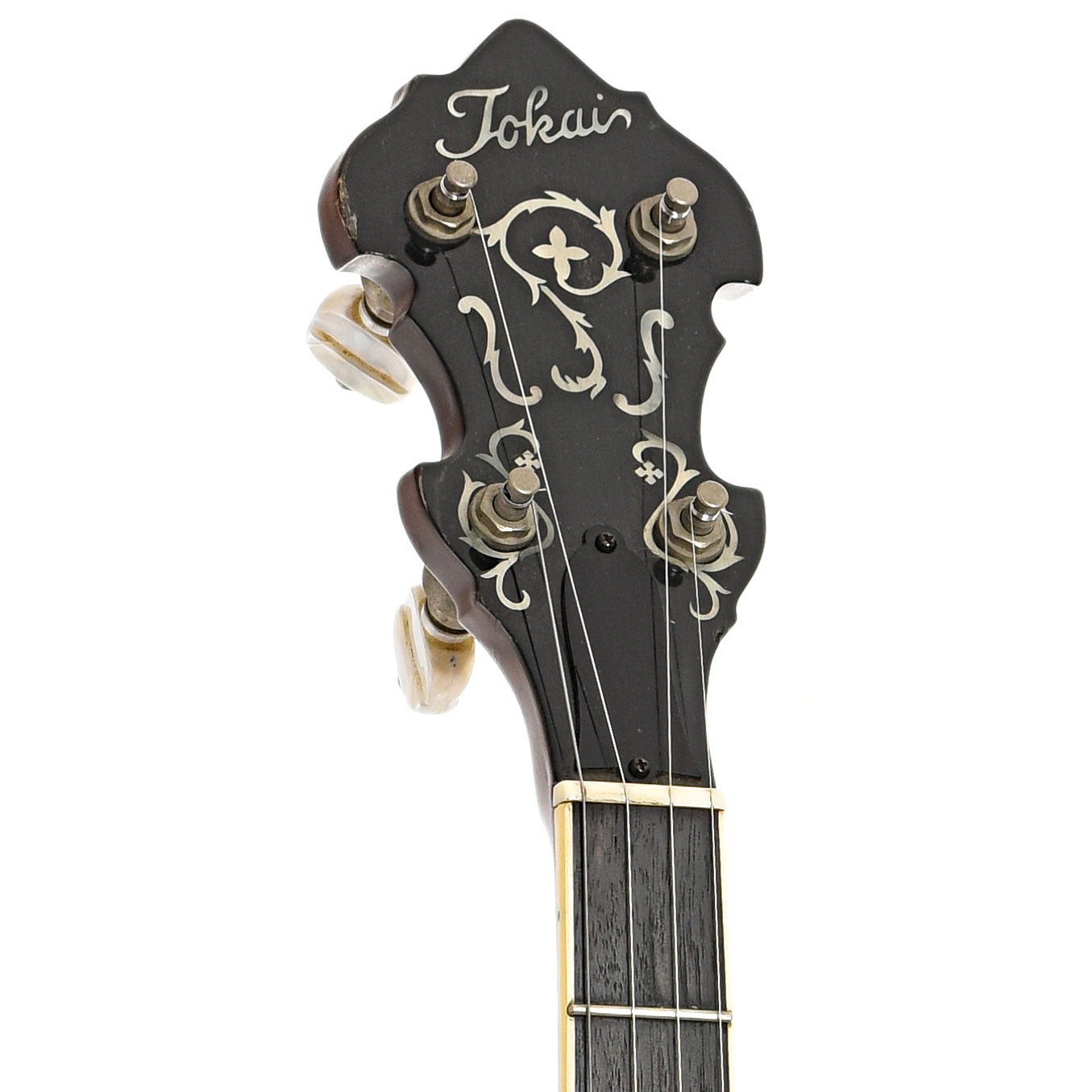 Front headstock of Gibson PB-3 Conversion Resonator Banjo (1930)