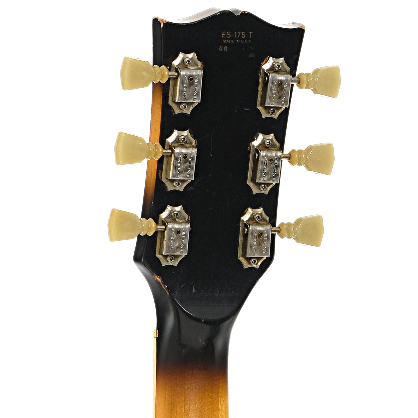 Back headstock of Gibson ES-175T Hollowbody Electric Guitar (1976)