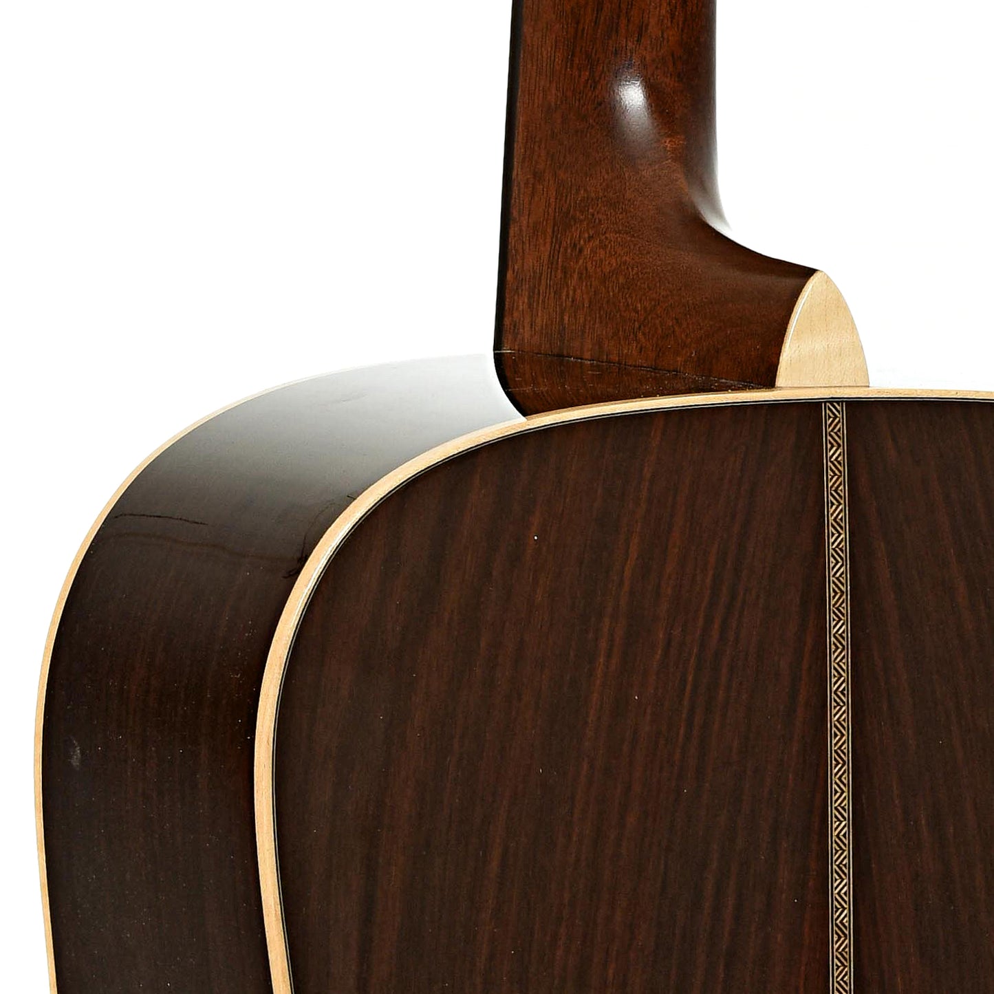 Neck joint of Martin D-28 Modern Deluxe Acoustic Guitar 