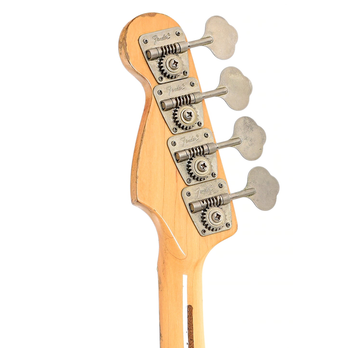 BAck headstock of Fender Precision Electric Bass 