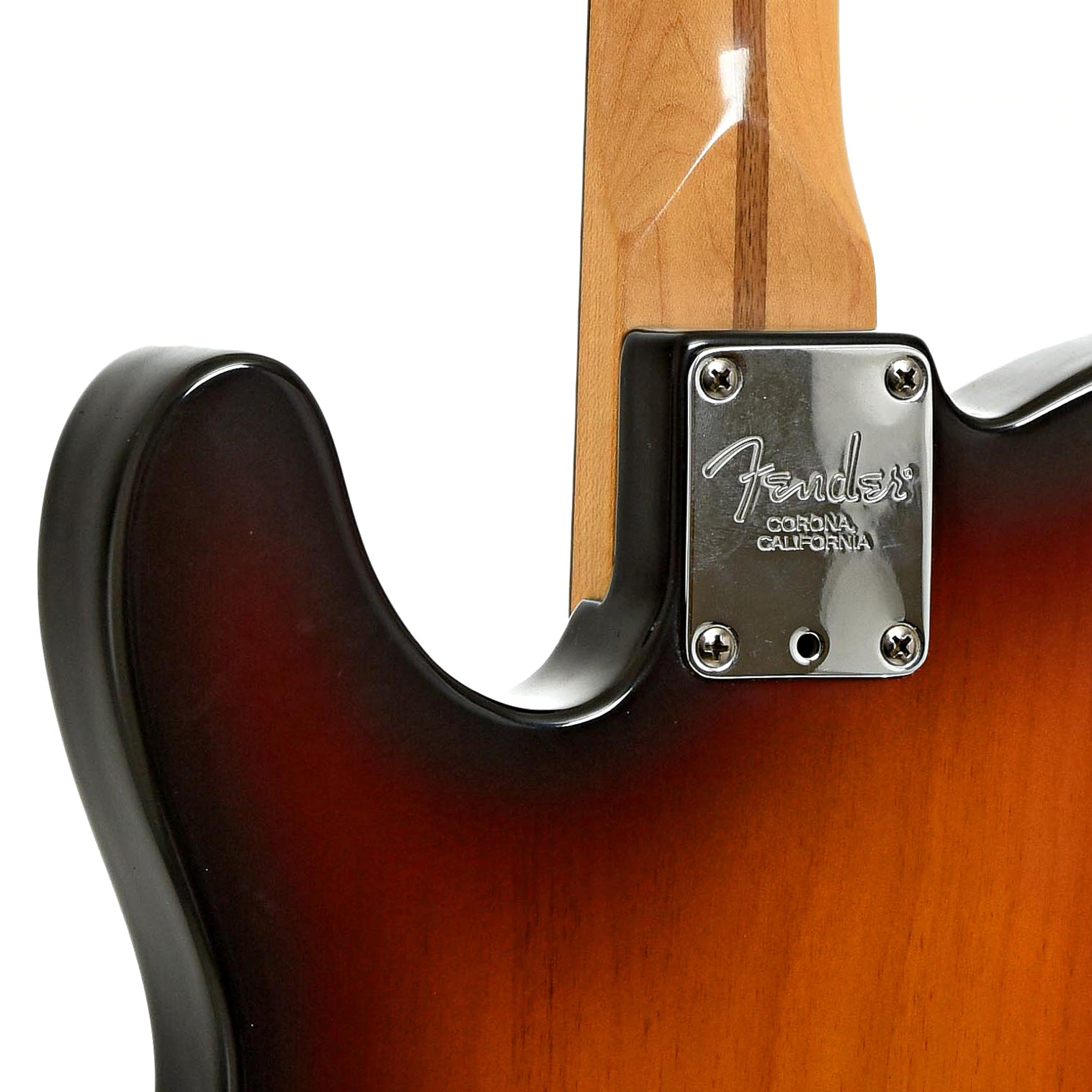 Neck joint of Fender American Series Telecaster Electric Guitar