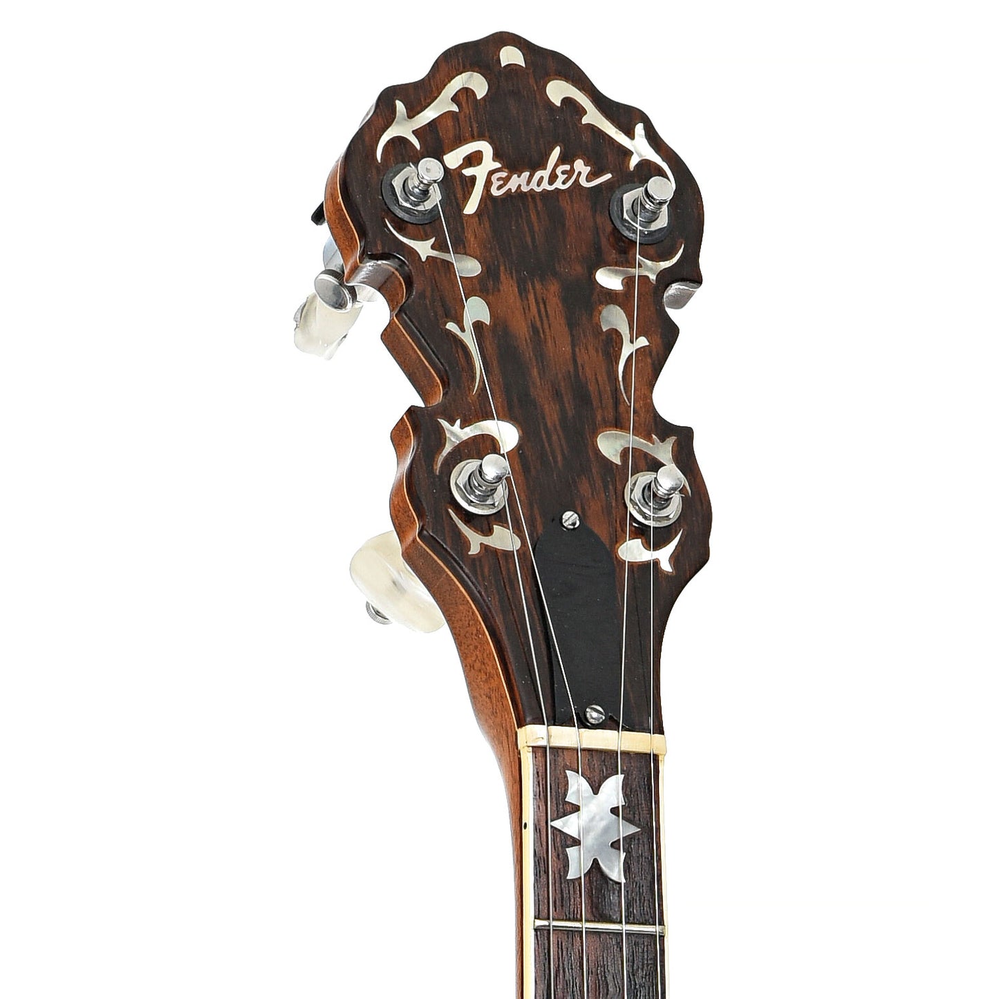 Front headstock of Fender Artist Resonator Banjo (c.1969)