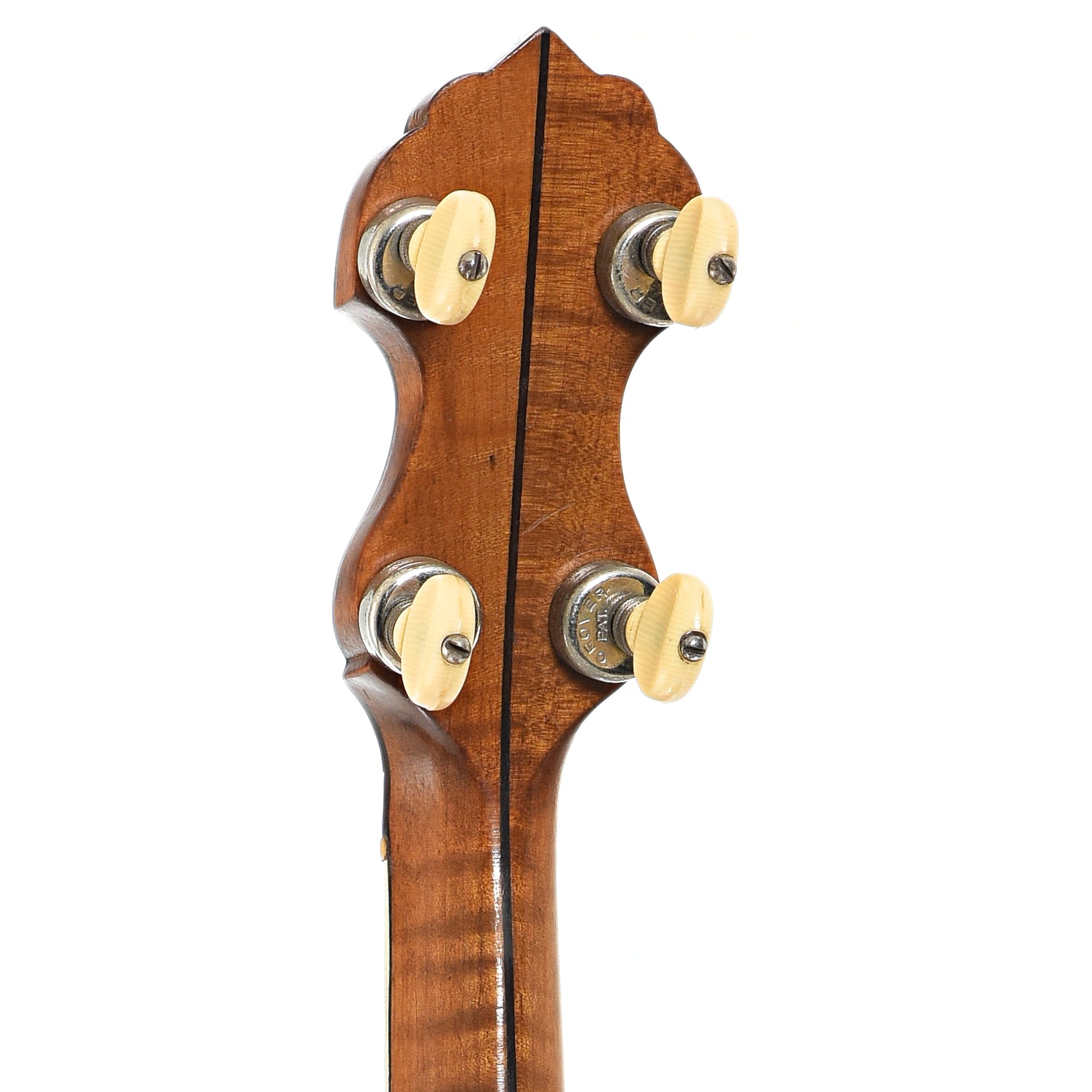 Back headstock of Vega Tubaphone Style M Tenor Banjo (1923)