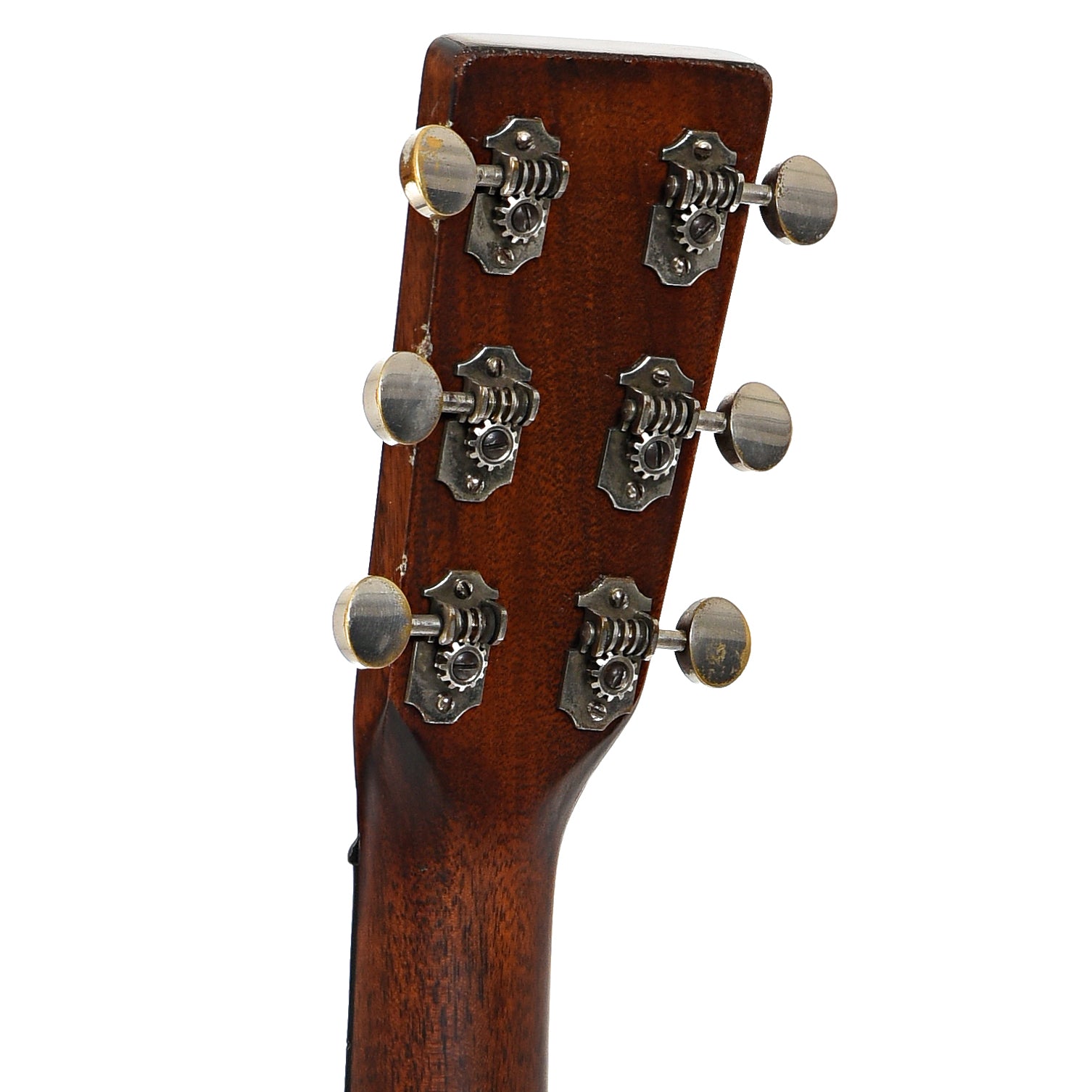 Back headstock of Martin OM-18 Shadetop Acoustic Guitar (1932)