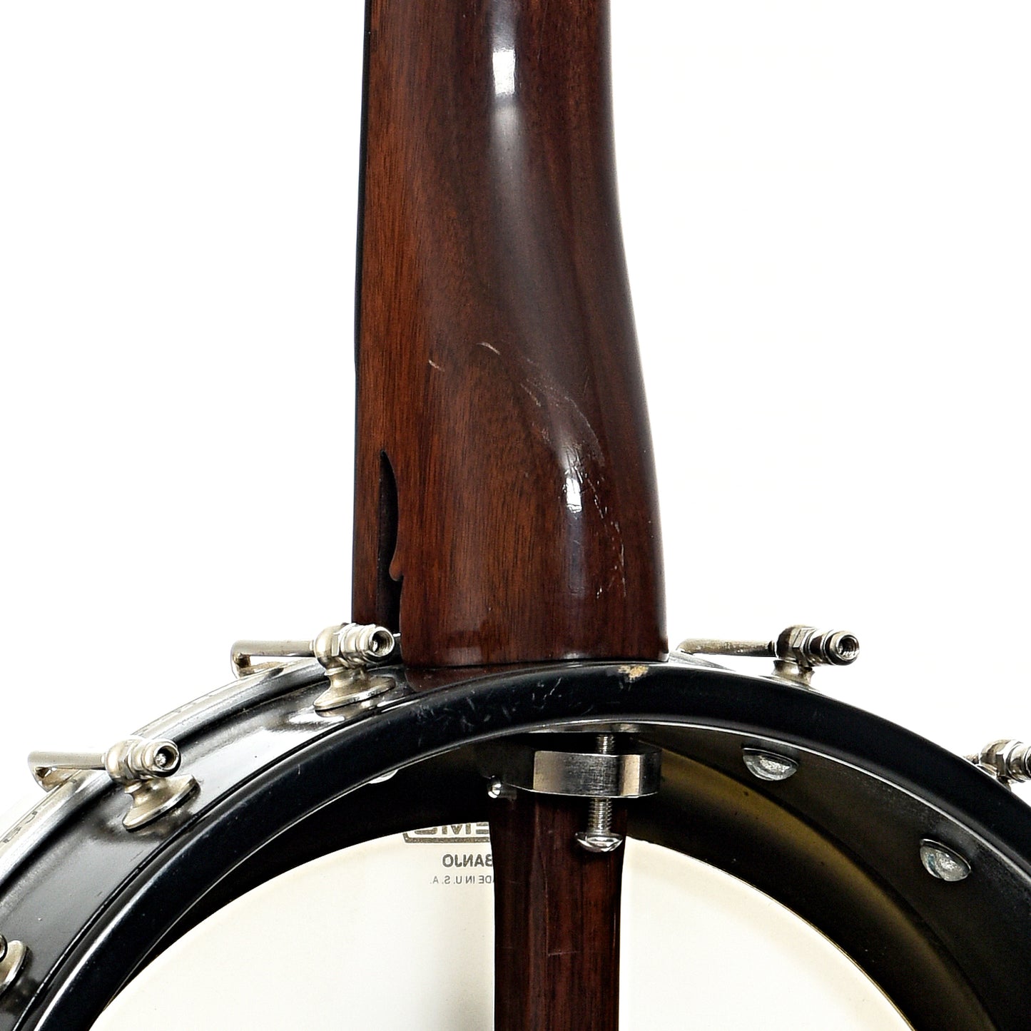 Neck joint of Enoch Dobson Model  Openback Banjo (2015)