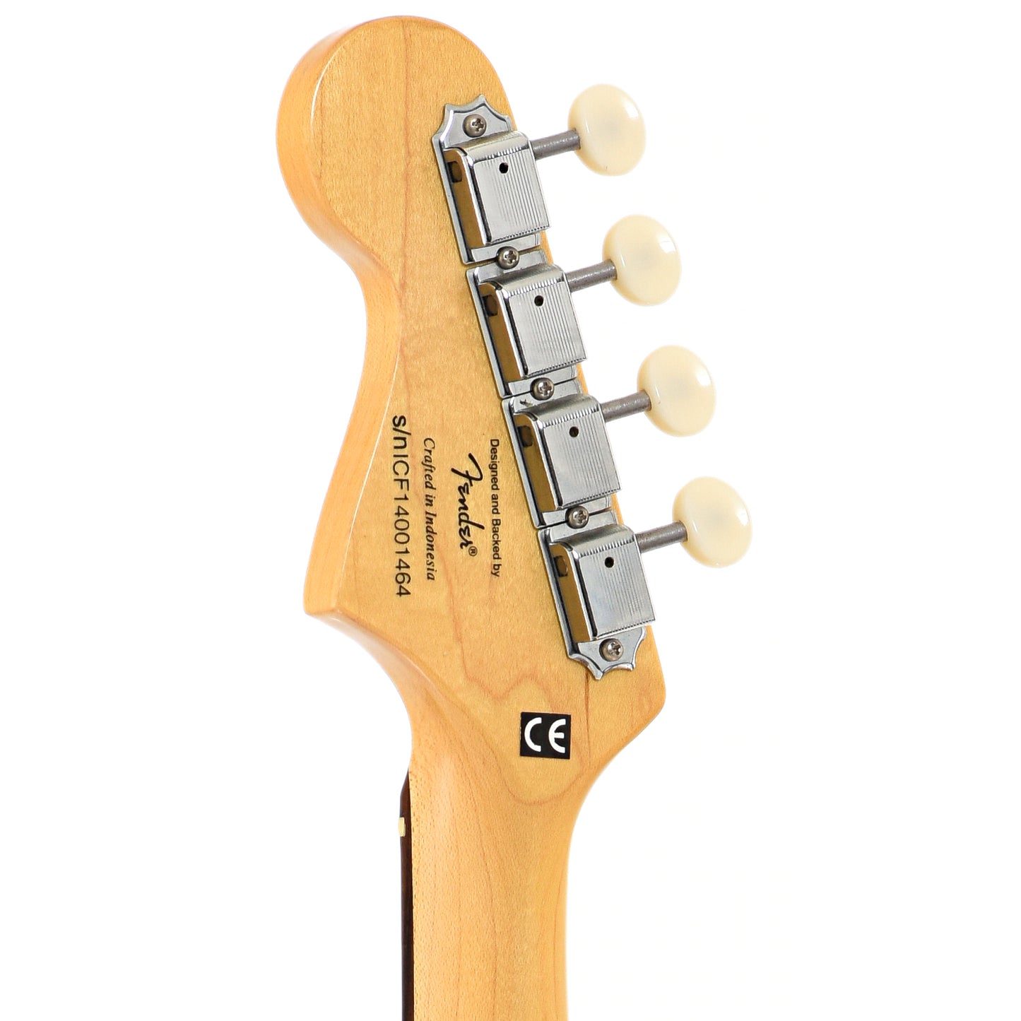 BAck headstock of Fender Mandocaster Electric Mandolin