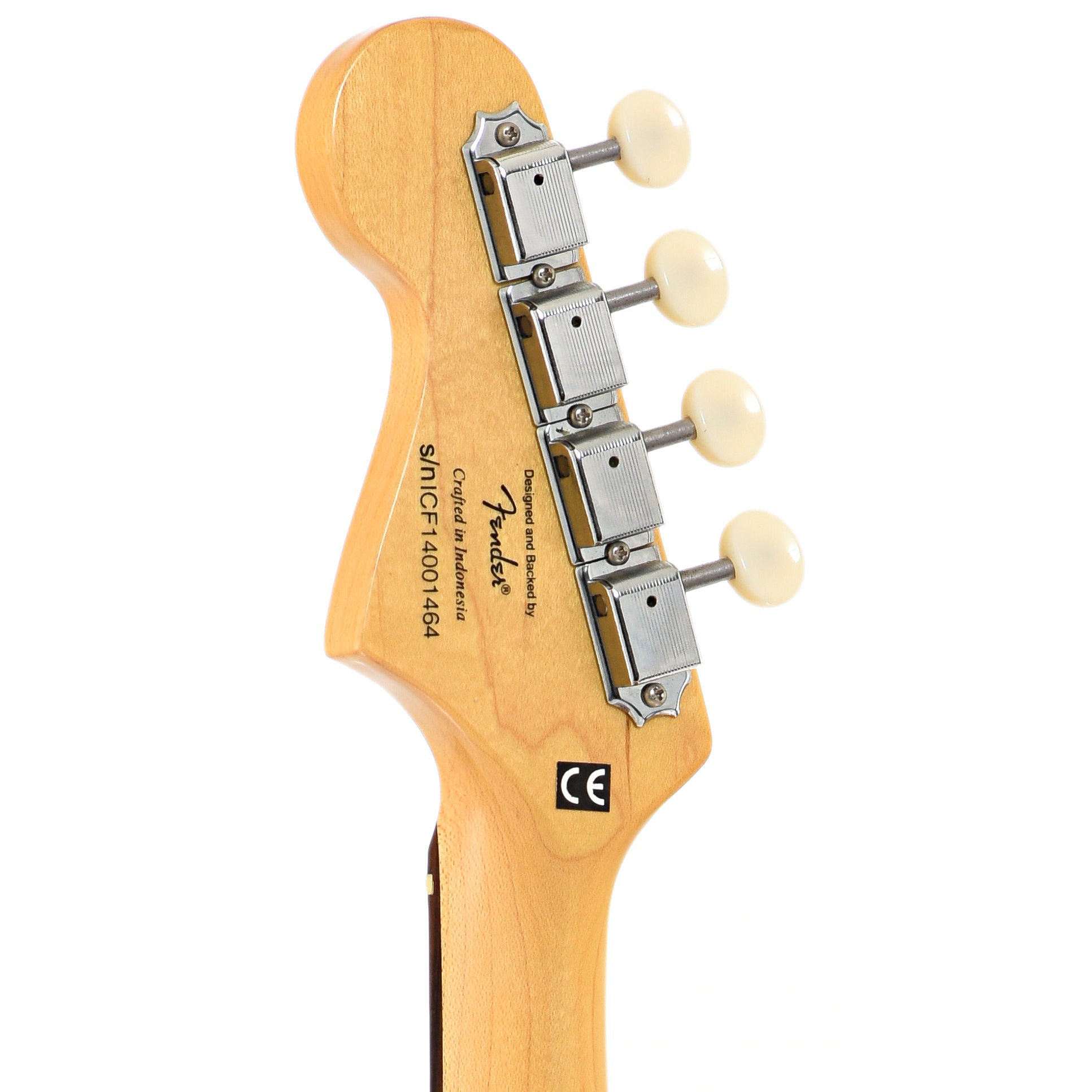 BAck headstock of Fender Mandocaster Electric Mandolin