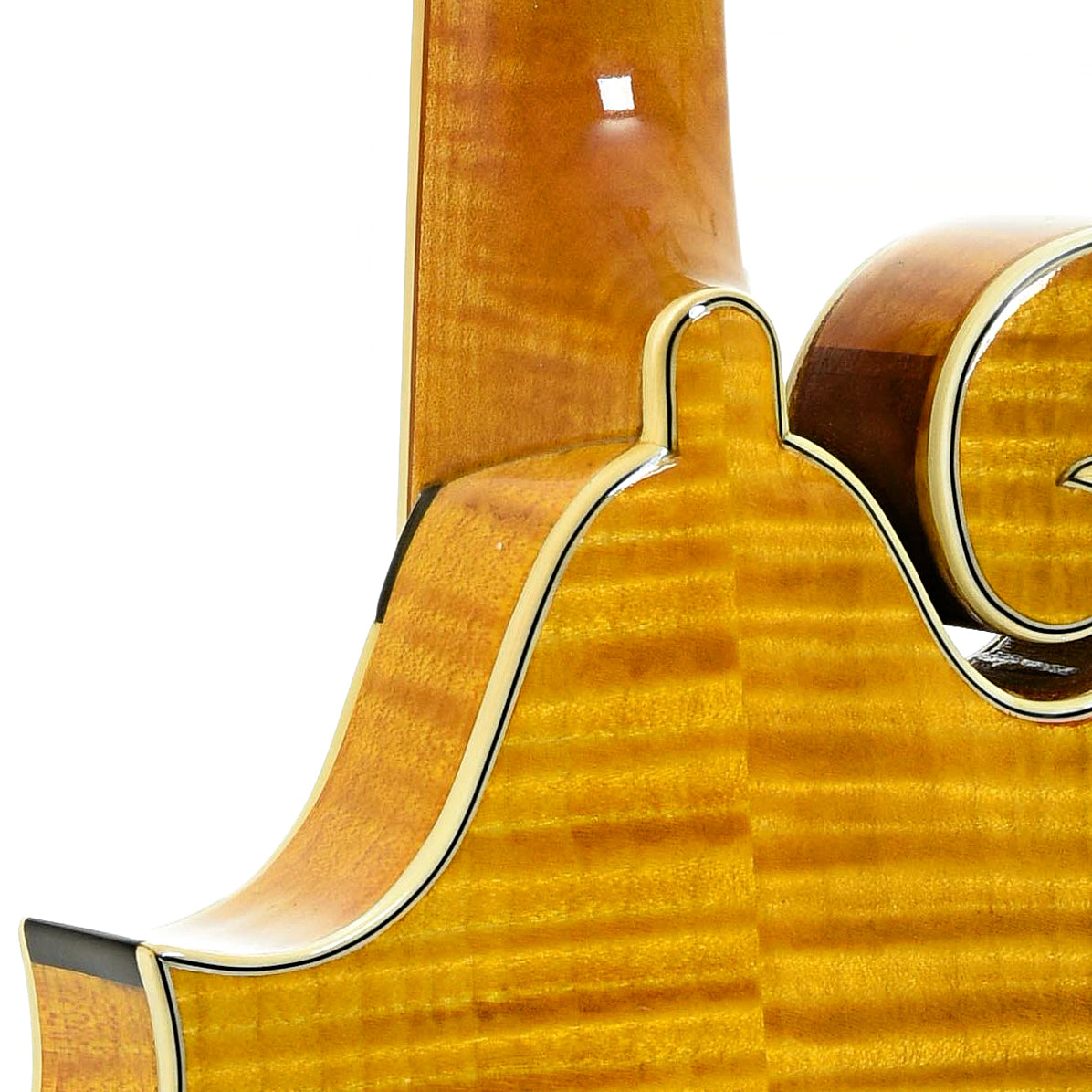 Neck joint of Bluett F-4 Mandolin