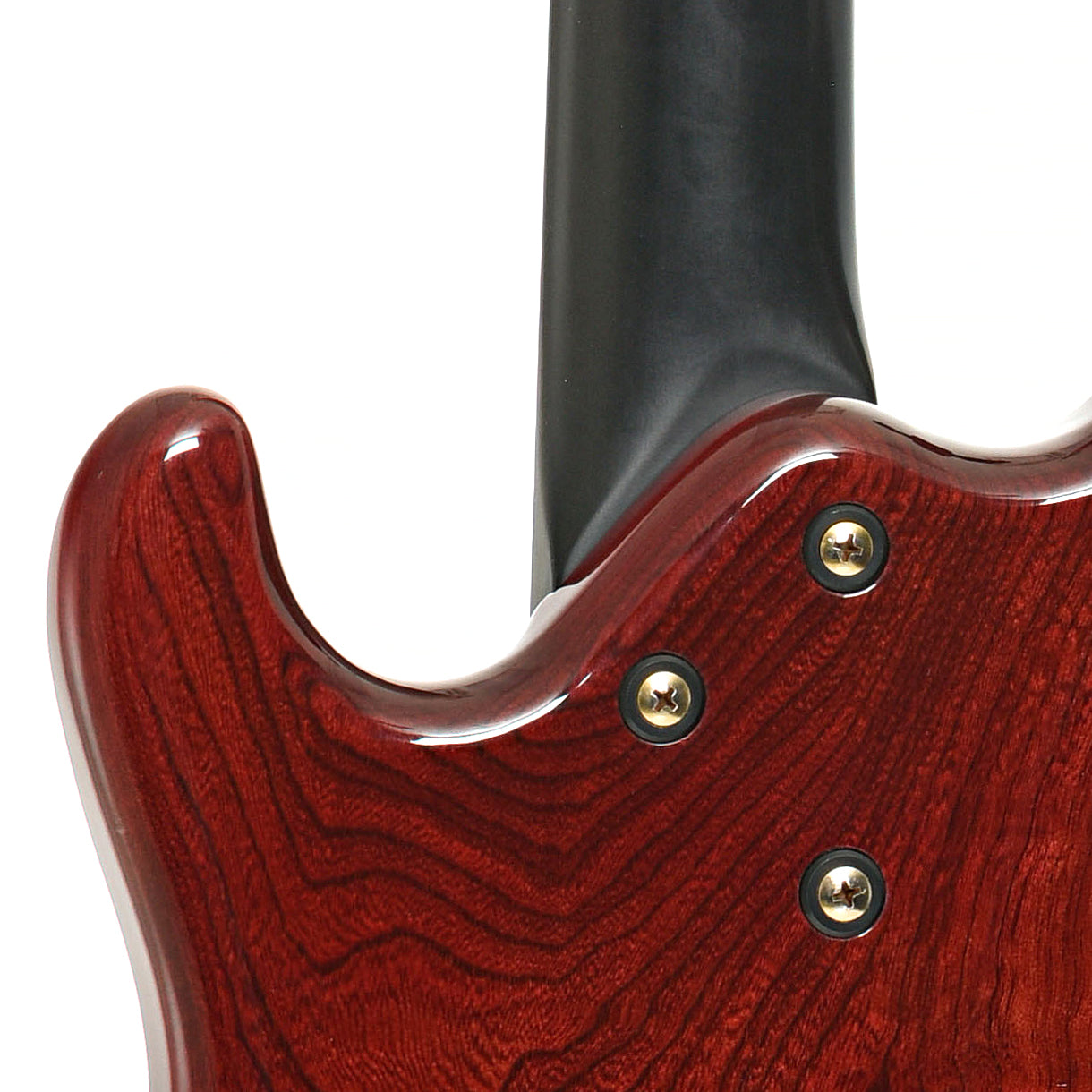 Neck joint of Atlansia Garland Electric Bass by N. Hayashi (1986)