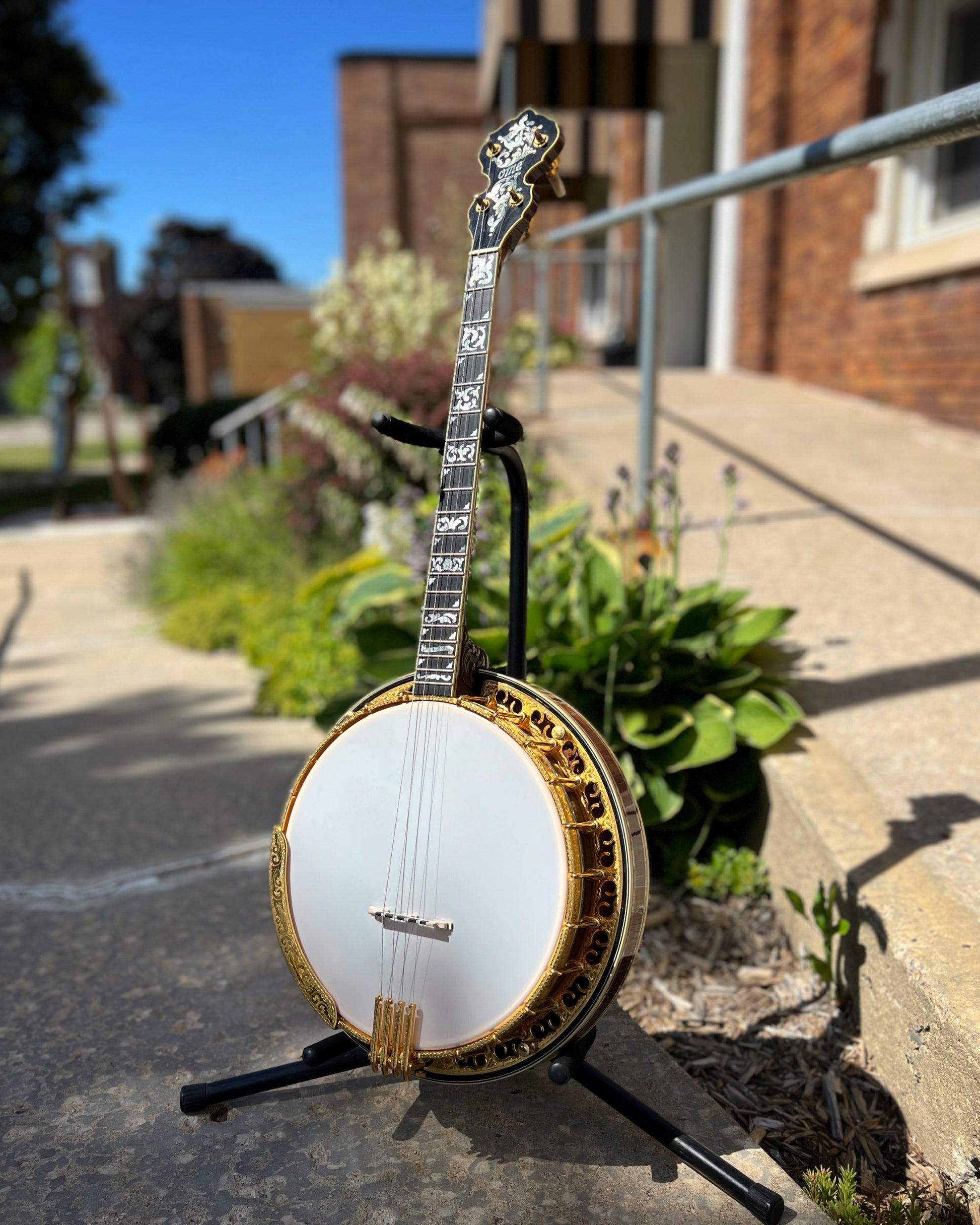 Showroom photo of front Ome Grand Artist Standard Jazz Tenor Banjo (2005)