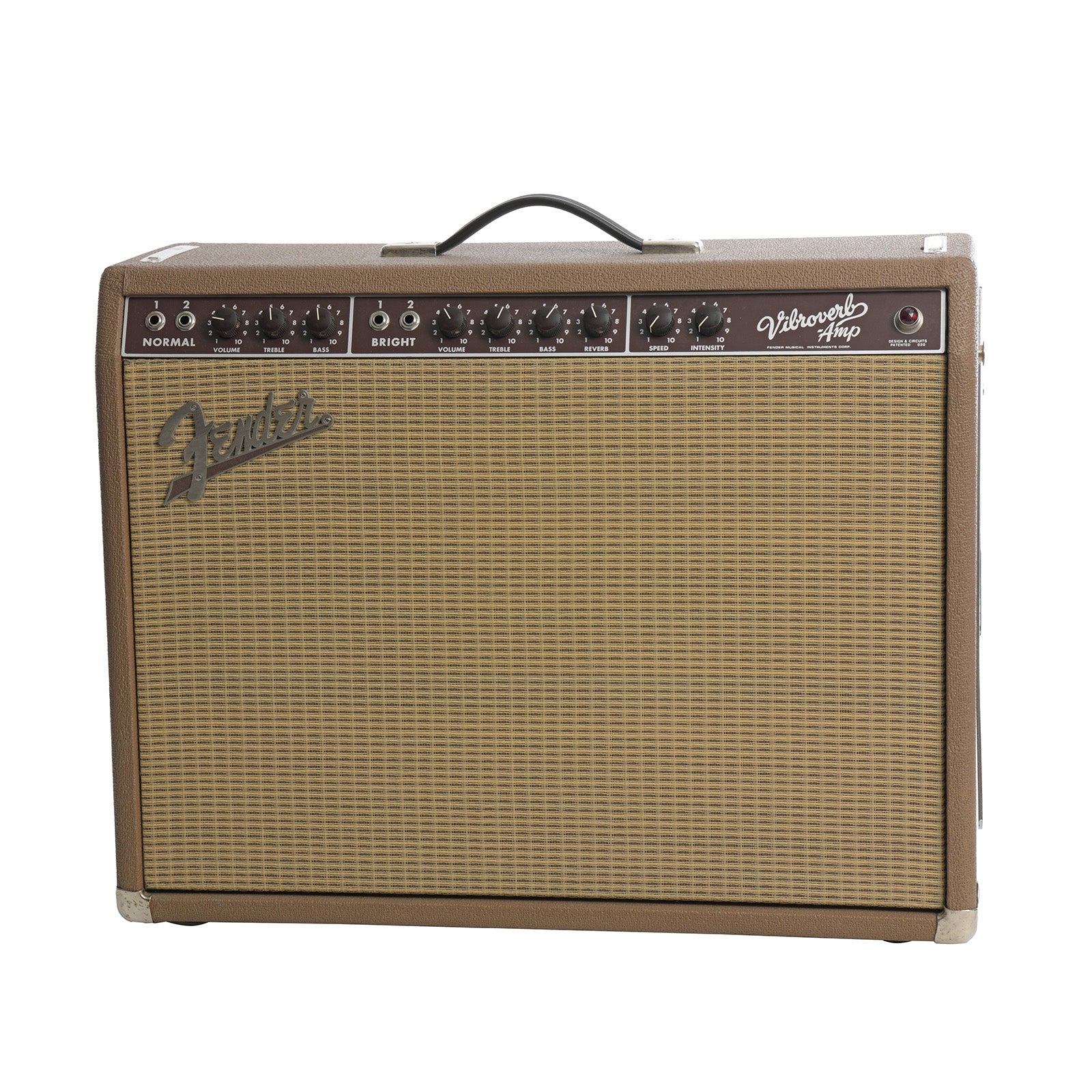 Full front and side of Fender '63 Vibroverb Reissue Combo Amp (1995)
