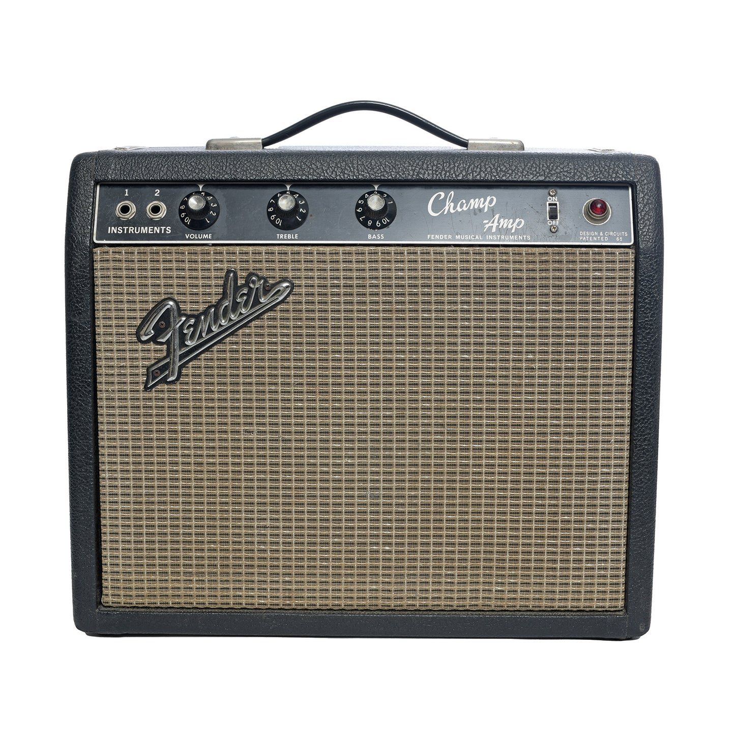 Front of Fender Champ Combo Amp (1966)