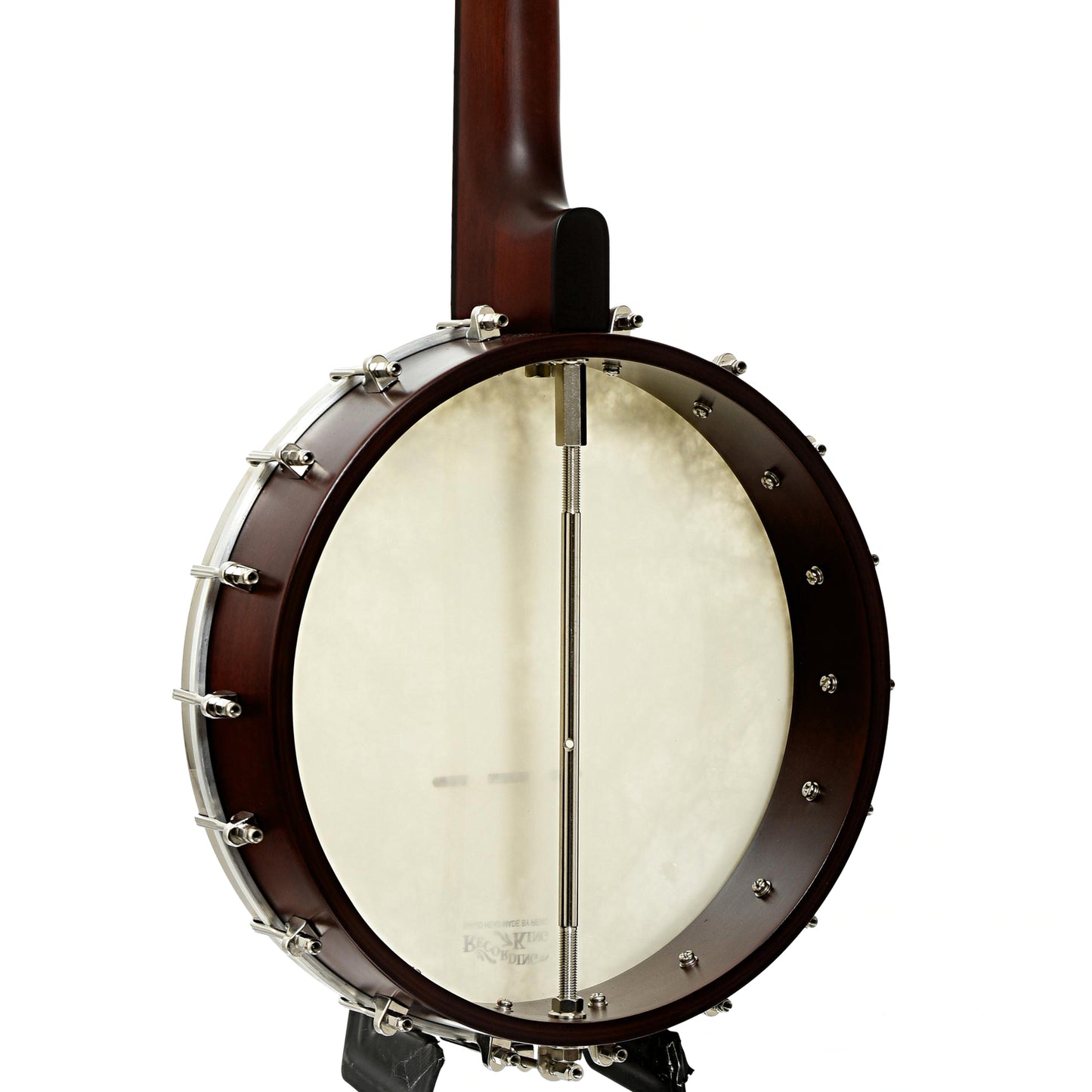 Back and side of Recording King RKOH-06 Open Back Banjo