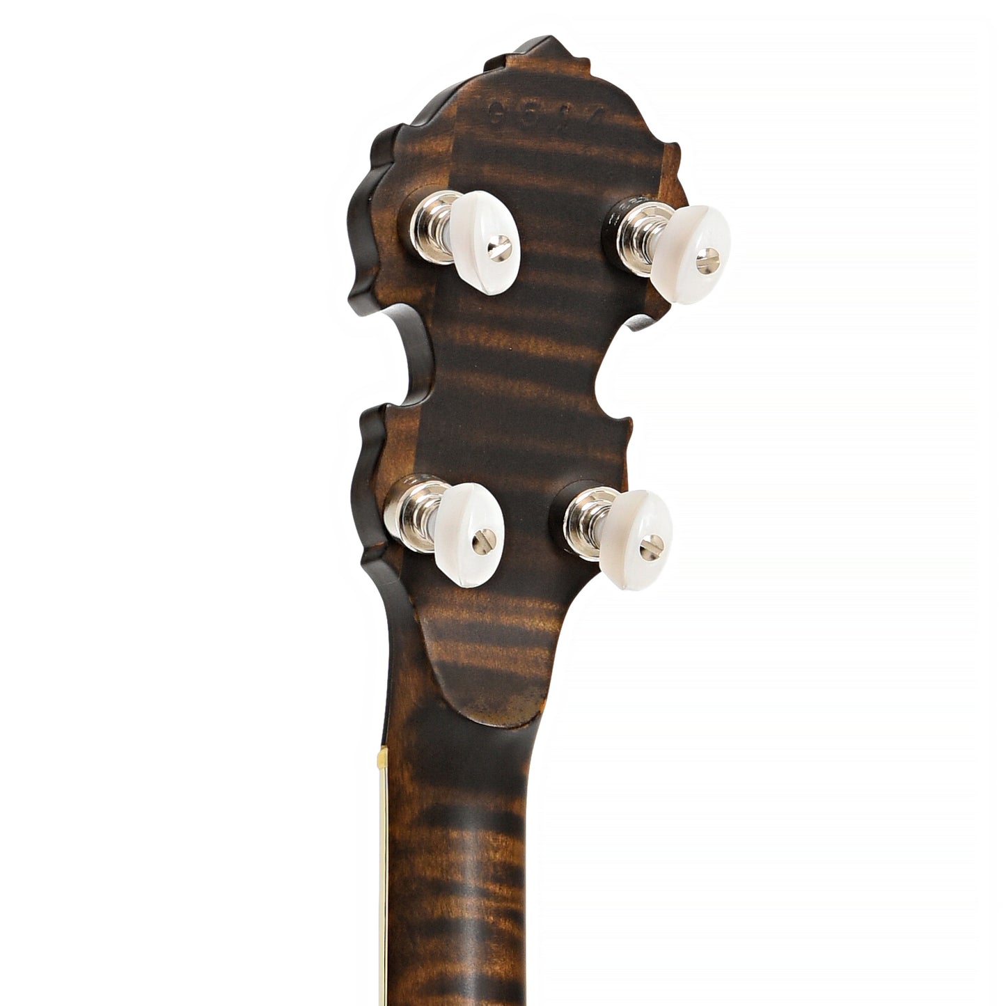 Back headstock of Deering John Hartford  Pop-On Resonator Banjo (2006)