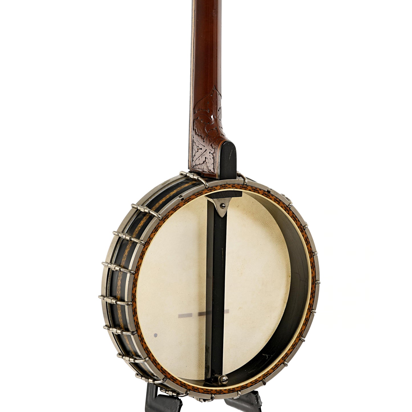 Back and side of Regal Open Back Banjo