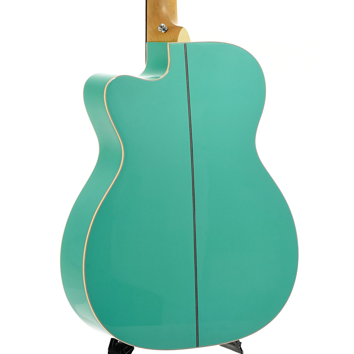 Back and side of Martin OMCE Seafoam Green