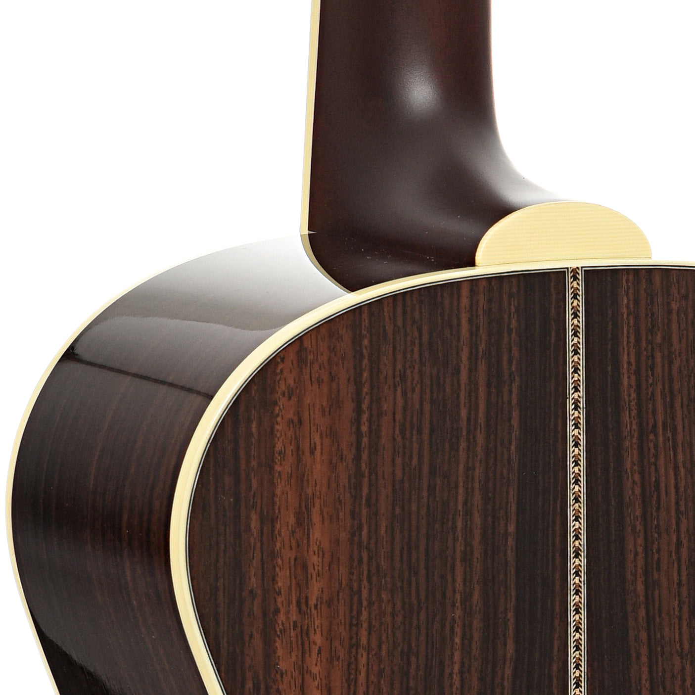 Heel of Santa Cruz Custom Firefly Acoustic Guitar