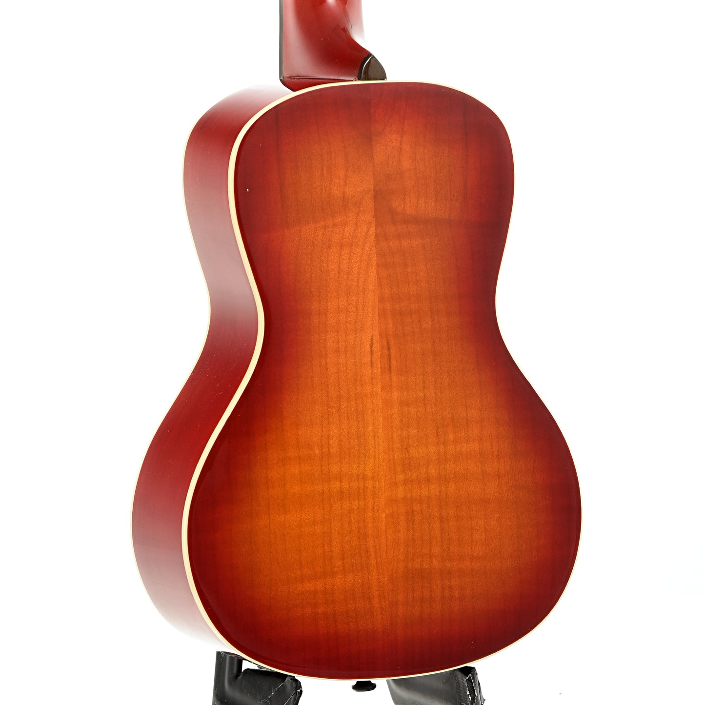 Back and side of Kala KA-FMCB-C Gloss Flame Maple Cherry Burst Concert