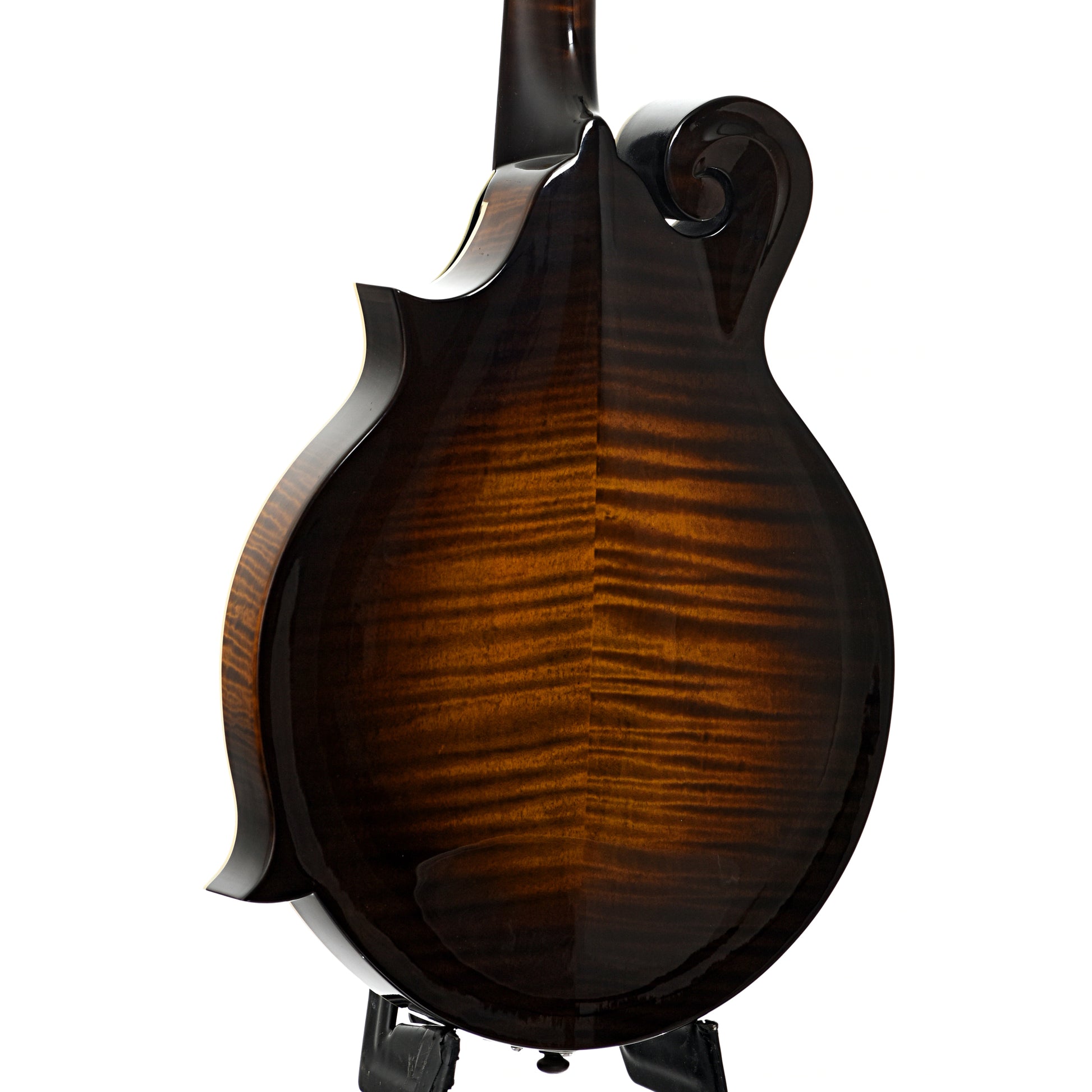 Back and side of Northfield F5S Limited S Series F-Style Mandolin, Wide Nut, Dark Cherryburst