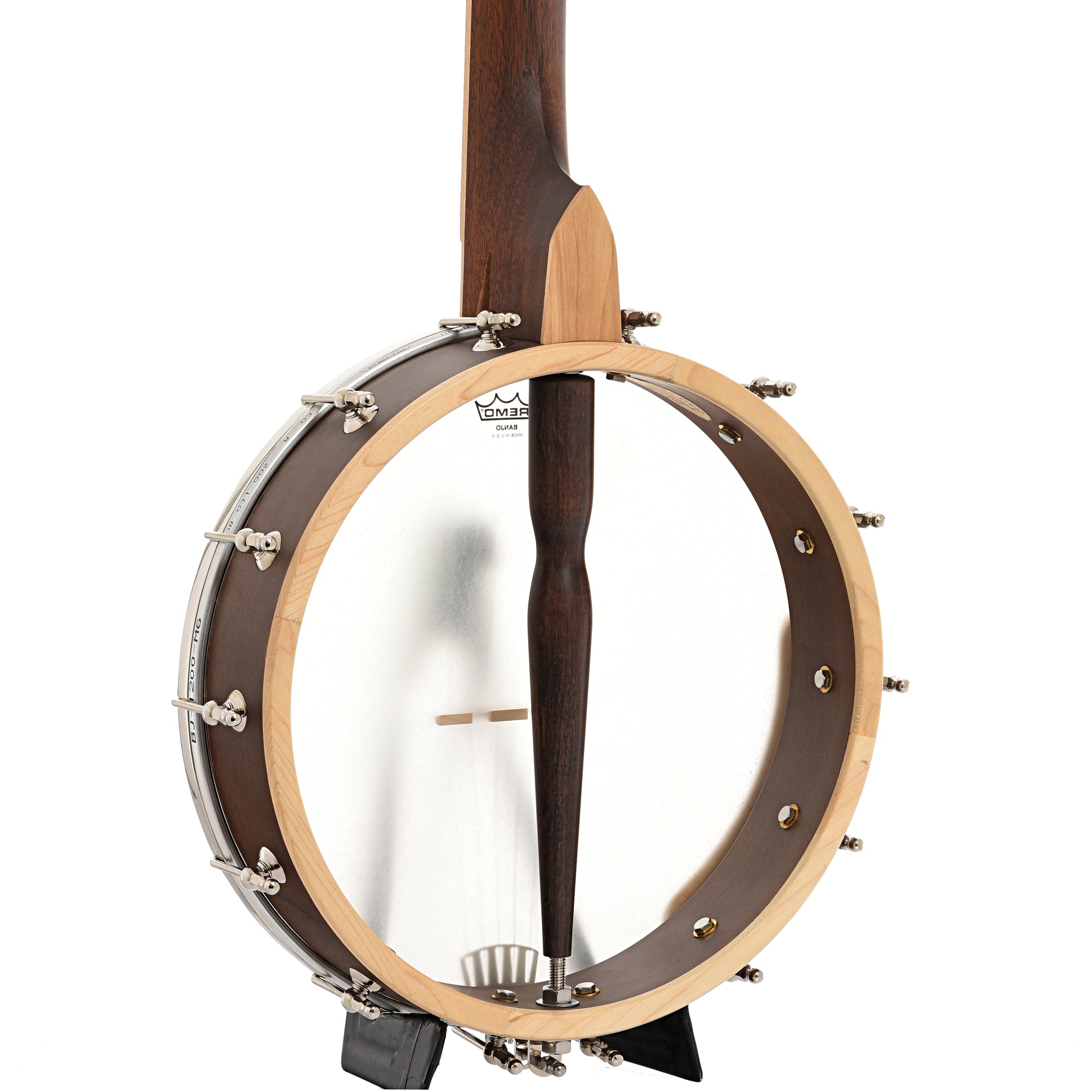 Back and side of Gold Tone HM-100 High Moon A-Scale Openback Banjo