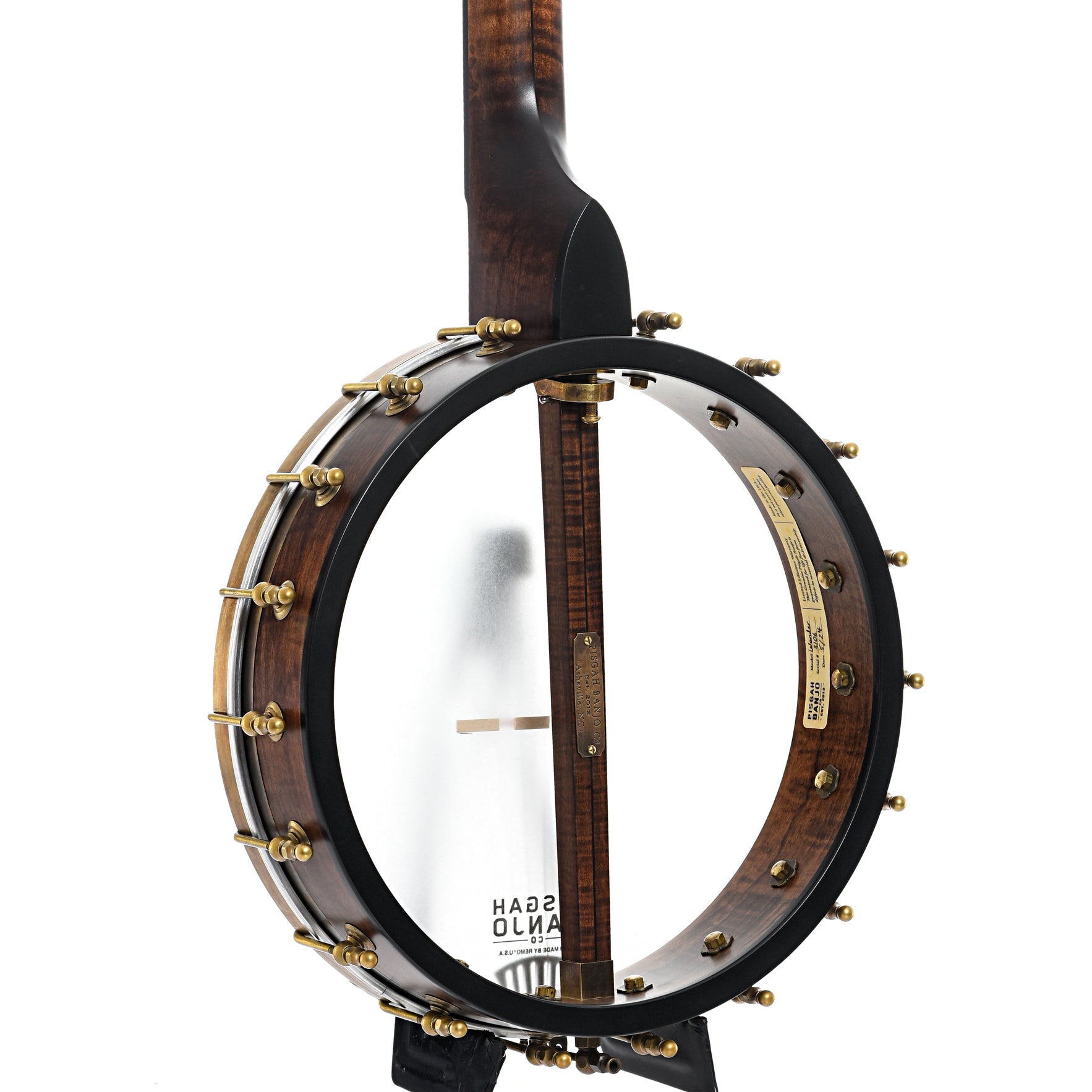 Back and side of Pisgah Wonder 12" Openback Banjo - Standard Scale