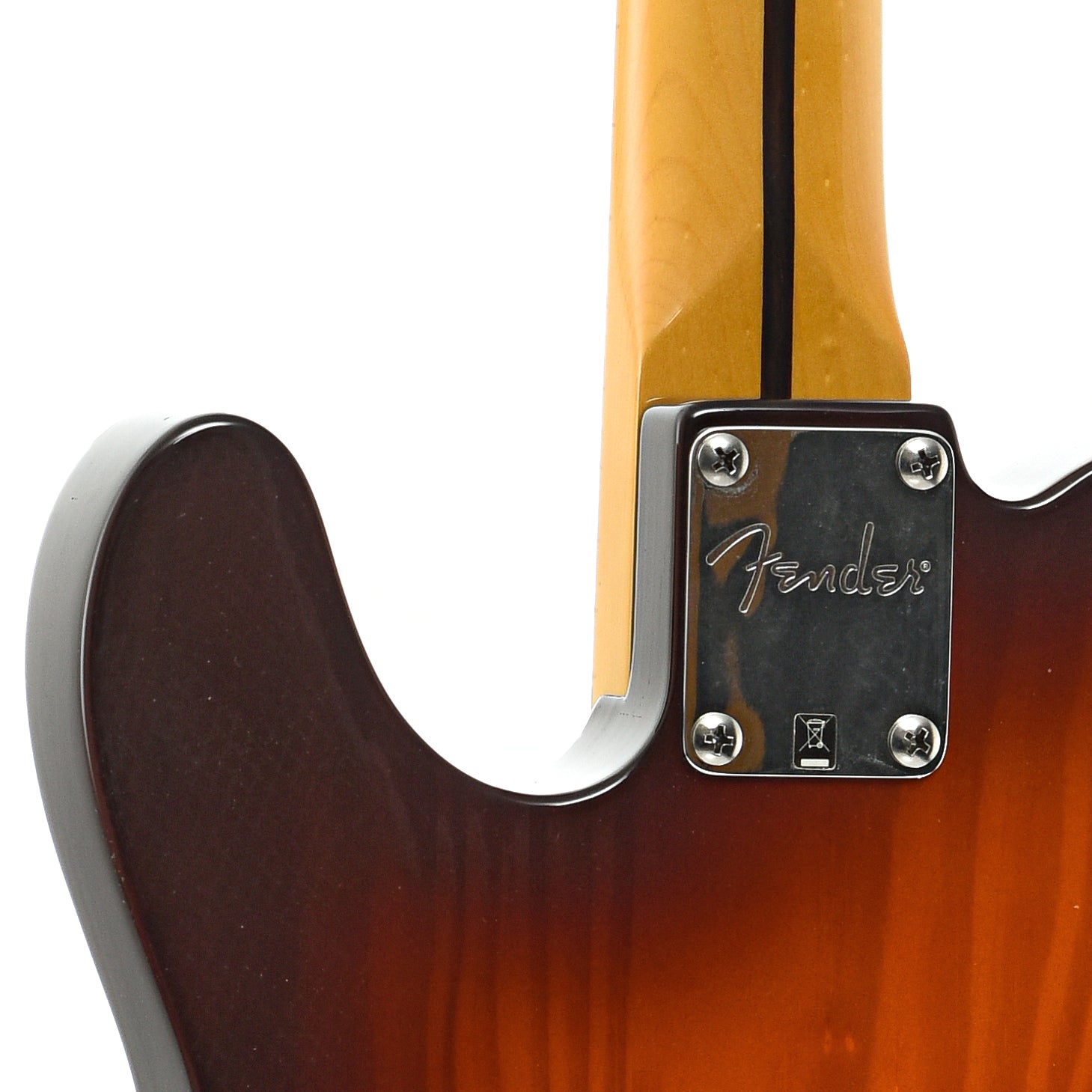 Neck joint of Fender Modern Player Telecaster Plus Electric Guitar