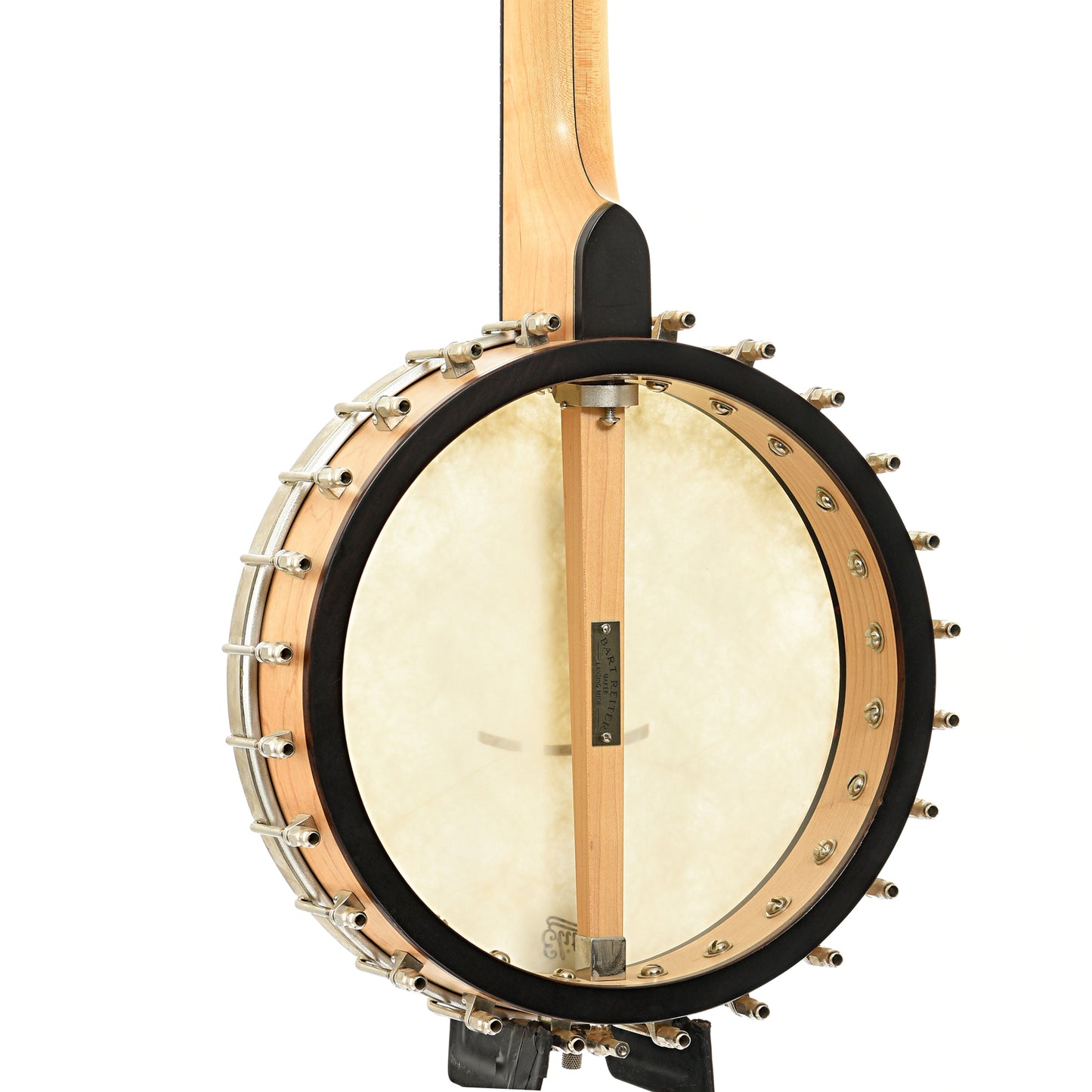 Back and side of Bart Reiter Special Open Back Banjo (1996)