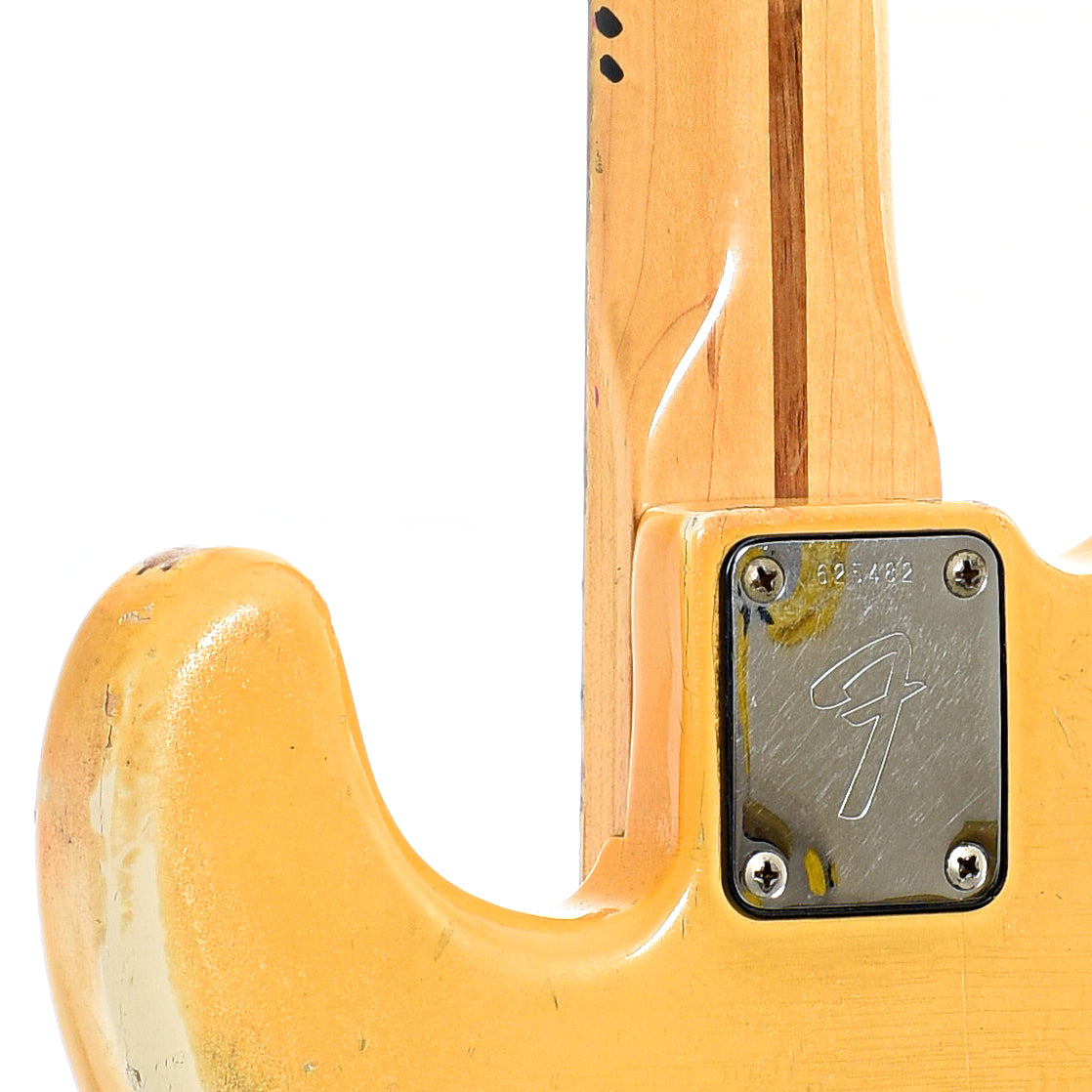 Neck joint of Fender Precision Electric Bass 