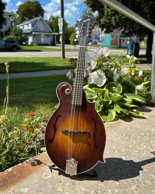 Showroom photo of Front of Ratliff R5 Country Boy Birdseye Mandolin (2022)