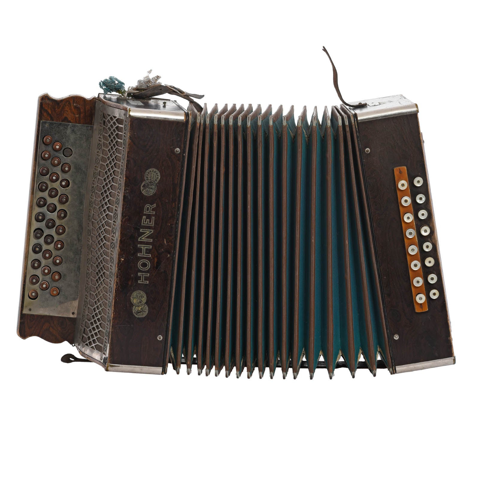 Bellows of Hohner Grand Prix Button Accordion G C F (c.1926)