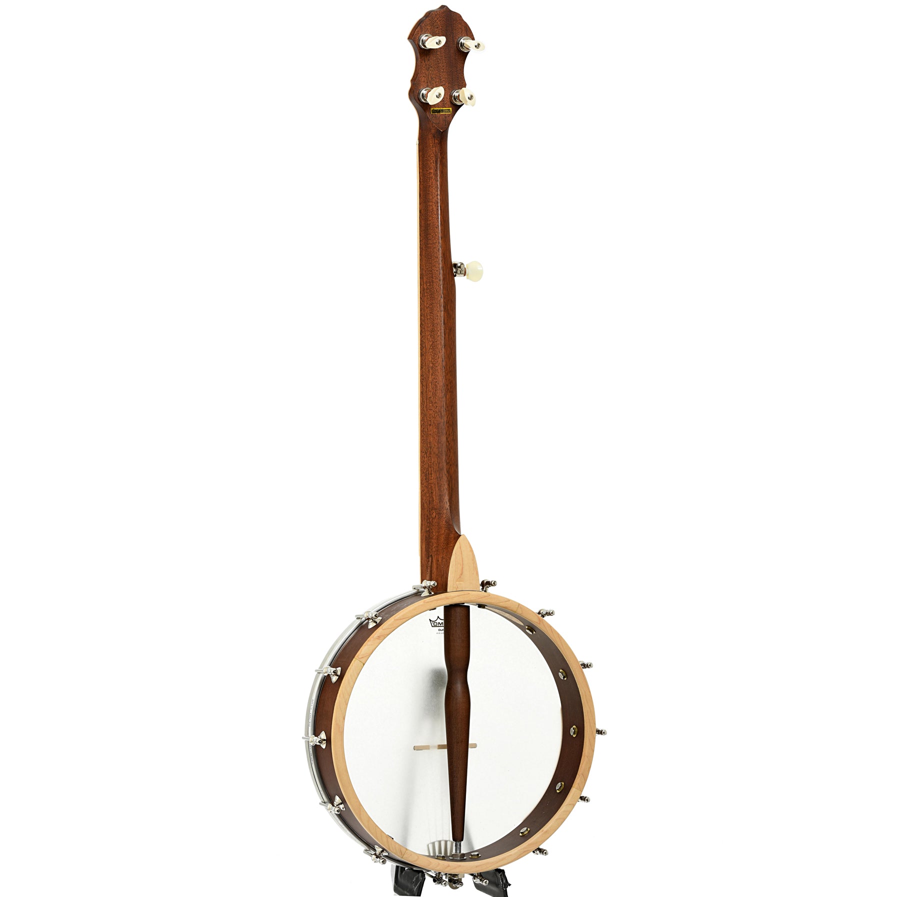 Full back and side of Gold Tone HM100 HIgh Moon Open Back Banjo 