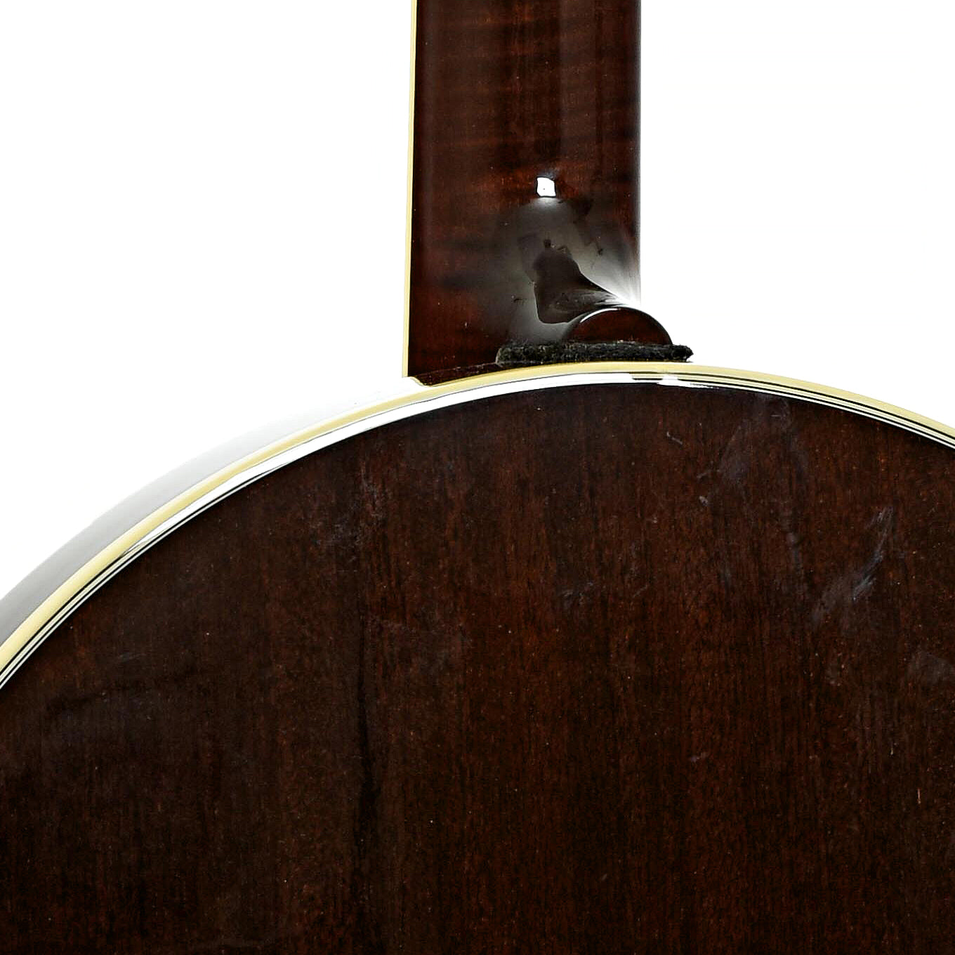 Neck joint of Deering Tenbrooks Legacy Resonator Banjo