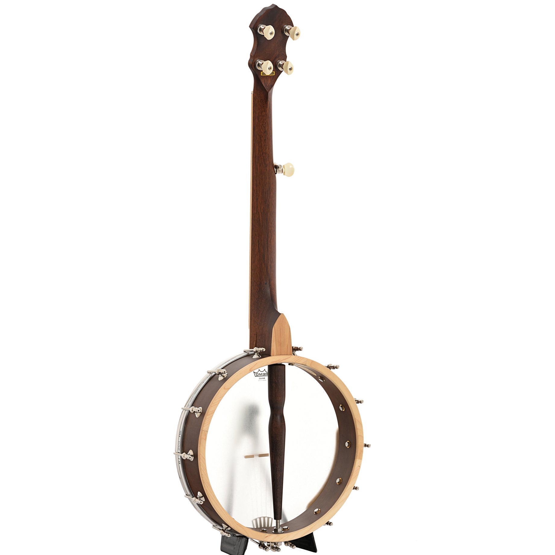 Full back and side of Gold Tone HM-100 High Moon A-Scale Openback Banjo