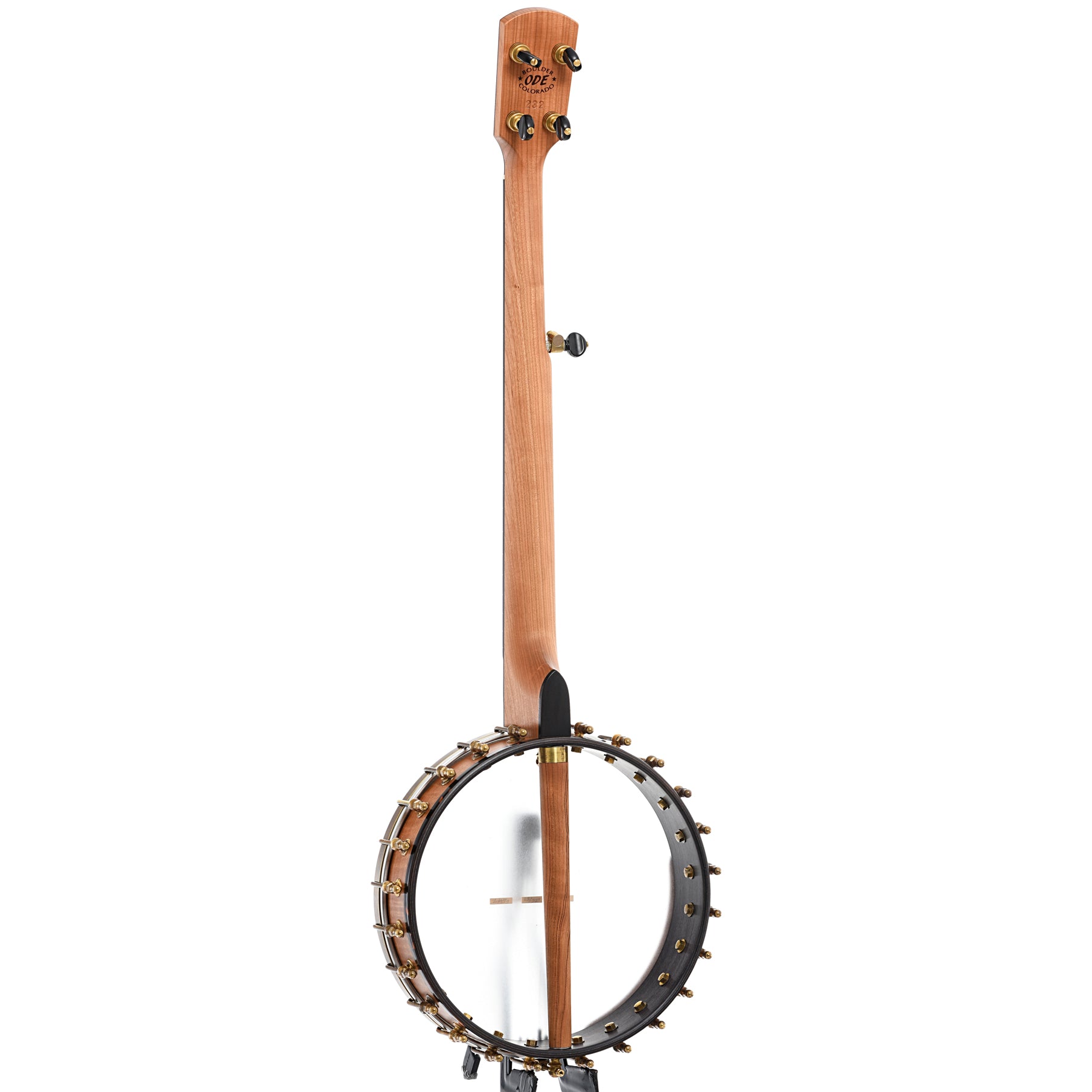 Full back and side of Ode Magician 11" Openback Banjo