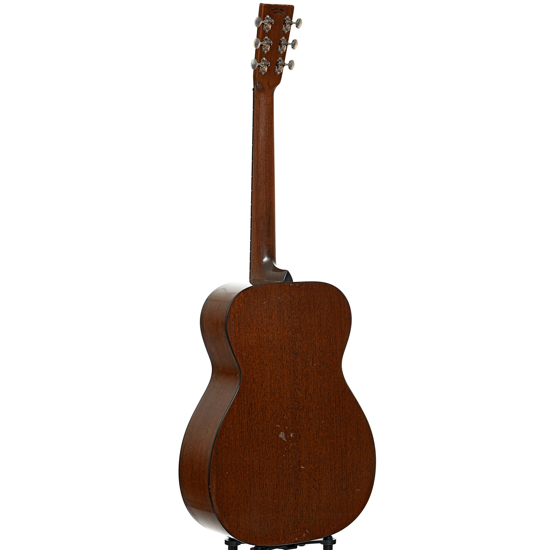 Full back and side of Pre-War Guitar Co. OM Mahogany '34 Style Package Level 1.5 Acoustic Guitar