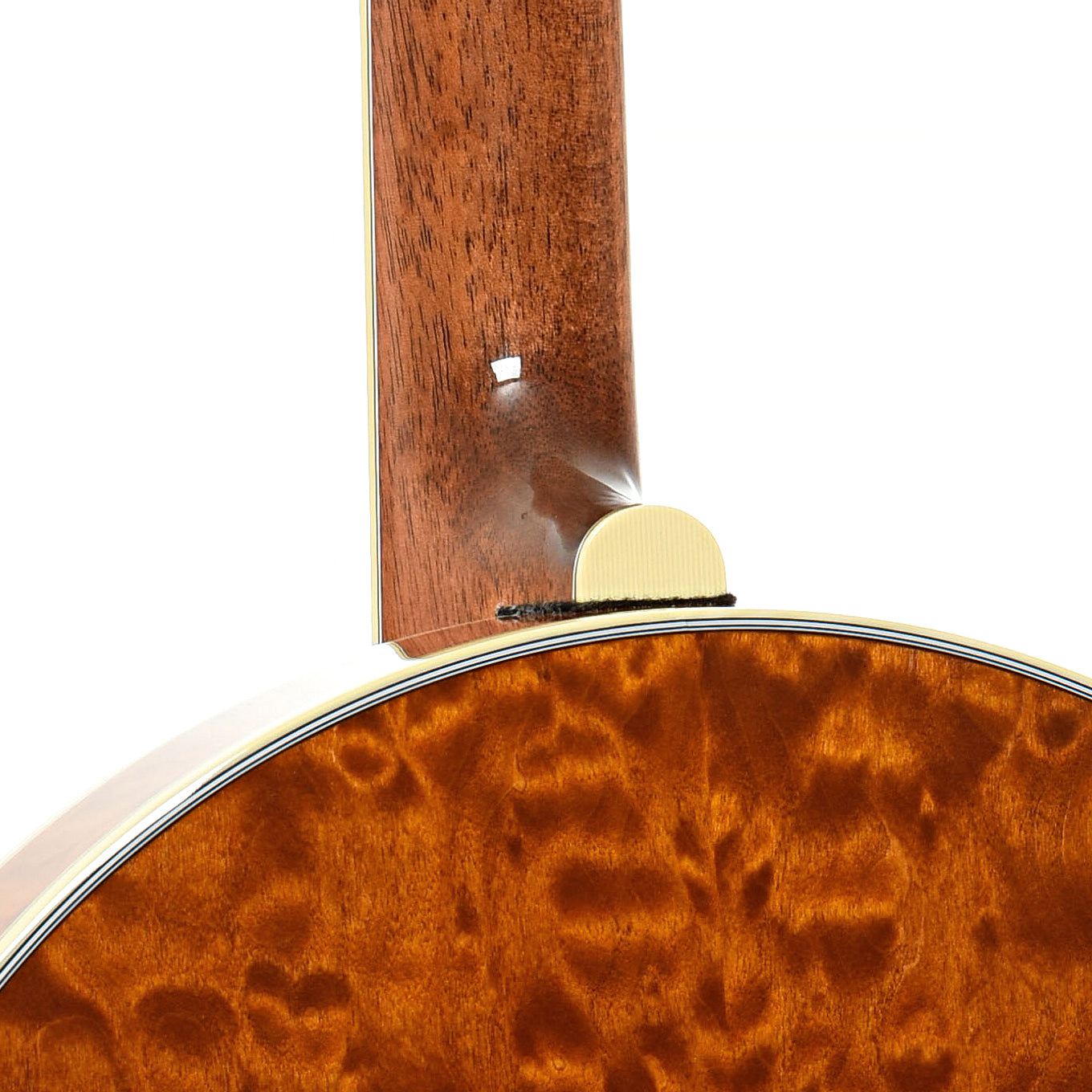 Neck joint of Deering Silver Clipper Banjo