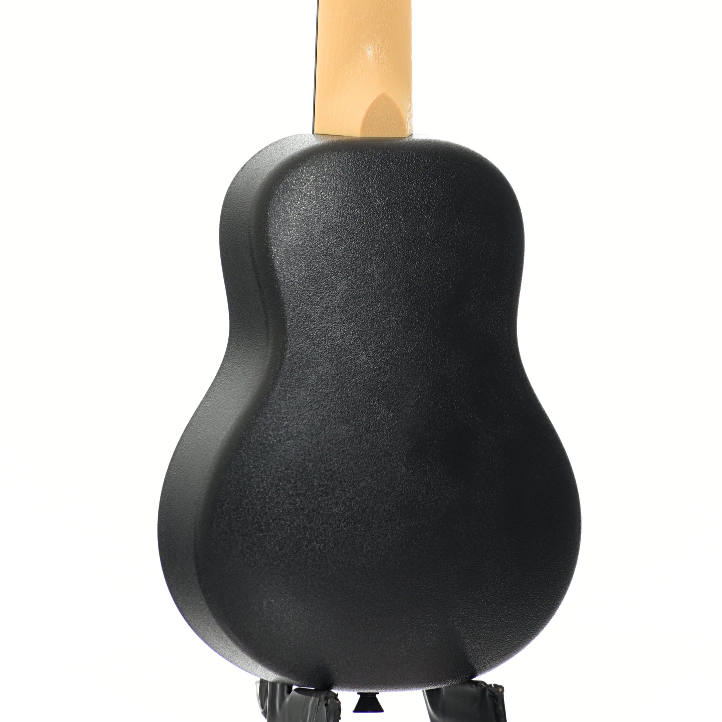 Back and side of Flight TUS35 Travel Series Soprano Ukulele, Black