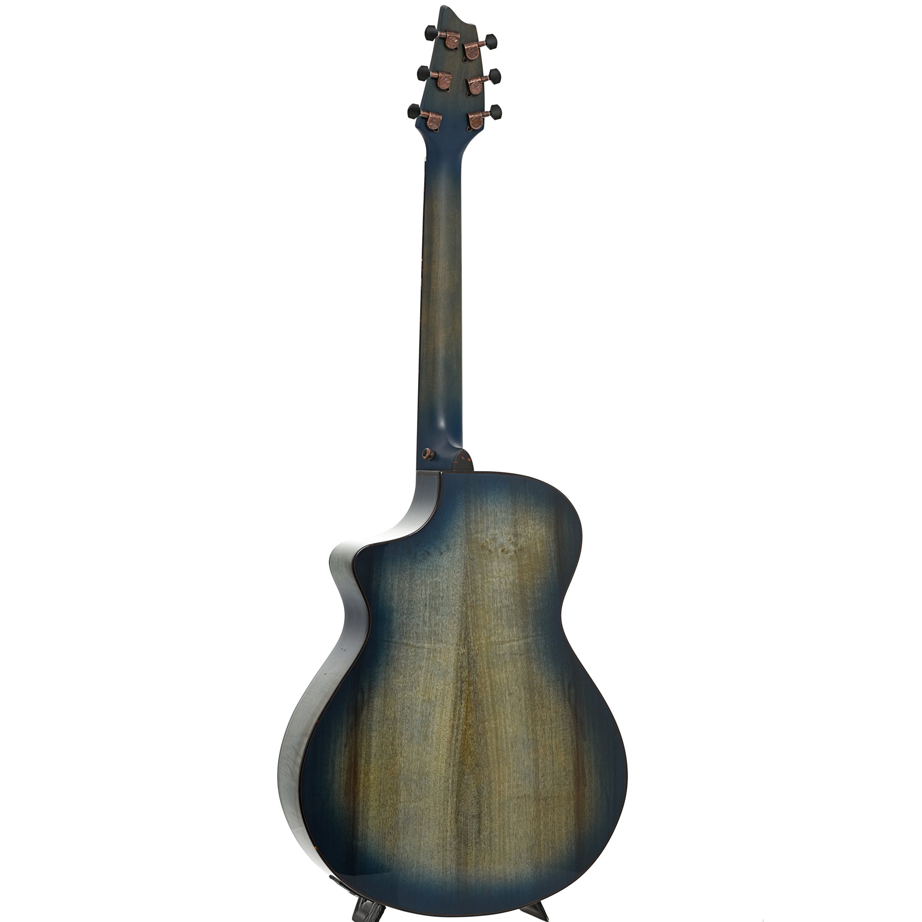 Full back and side of Breedlove Pursuit Exotic S Concert Blue Eyes CE Myrtlewood-Myrtlewood Acoustic-Electric 