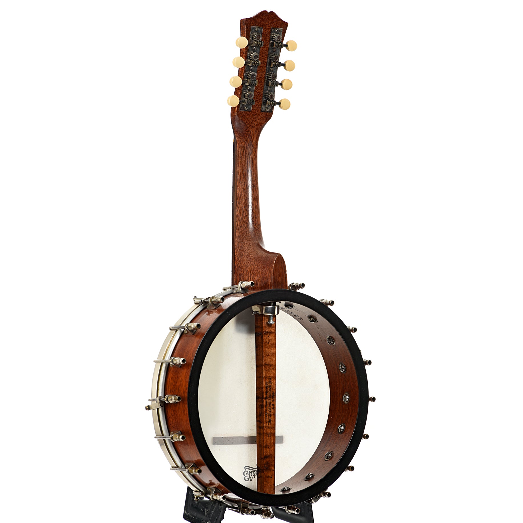 Full back and side of Bacon Style C Banjo Mandolin