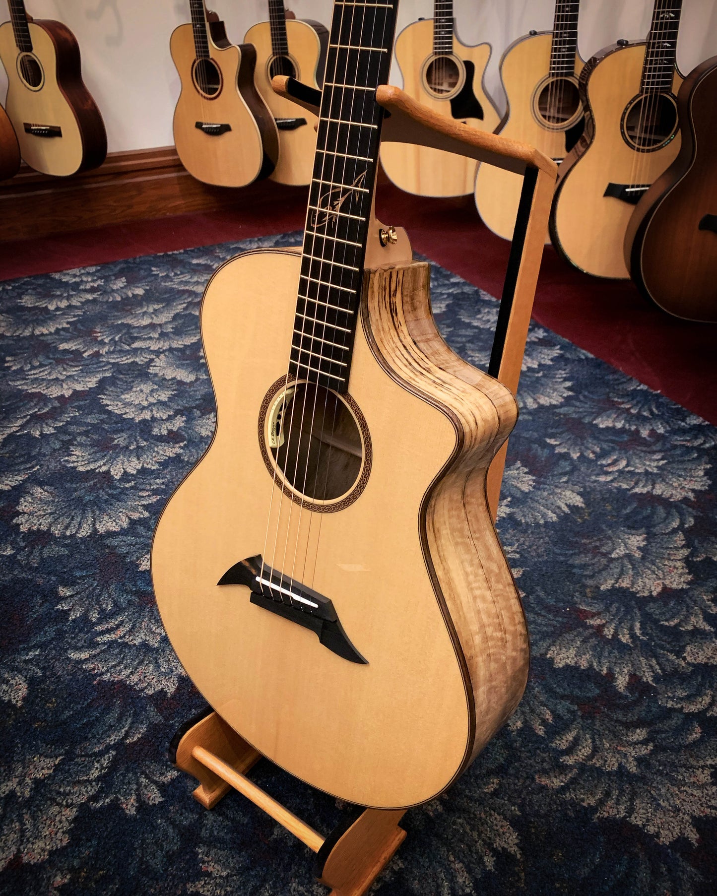 Showroom Photo of the front of Breedlove 30th Anniversary Northwest Classic Concert CE Sitka-Myrtlewood LTD