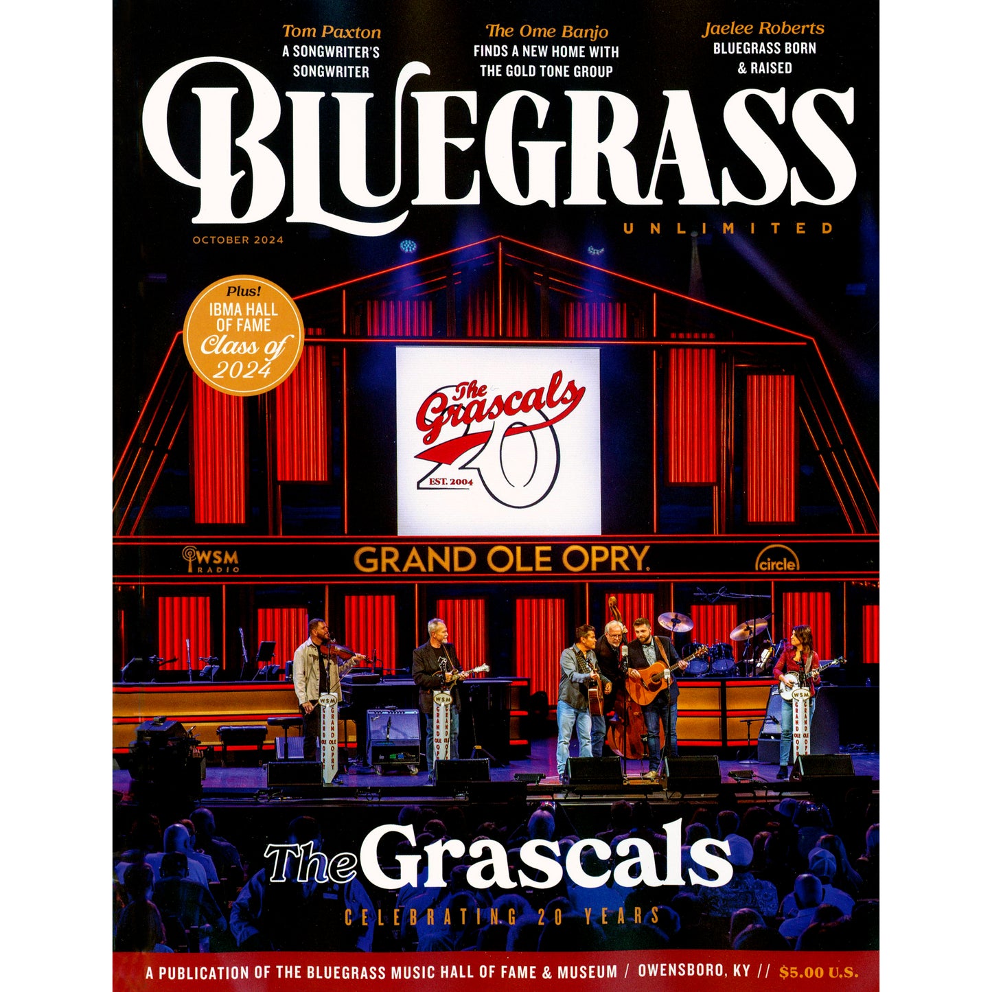 Image 1 cover of Bluegrass Unlimited October 2024 - The Grascals - SKU: BU-202410